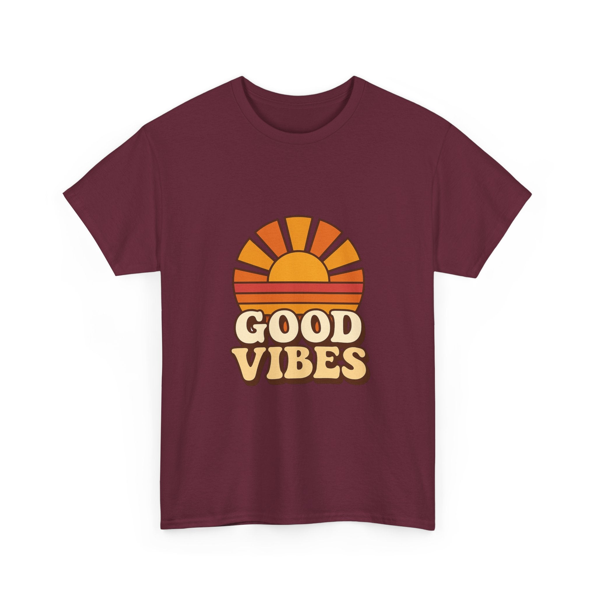 Camiseta Retro Good Vibes | Vintage Sunset Tee