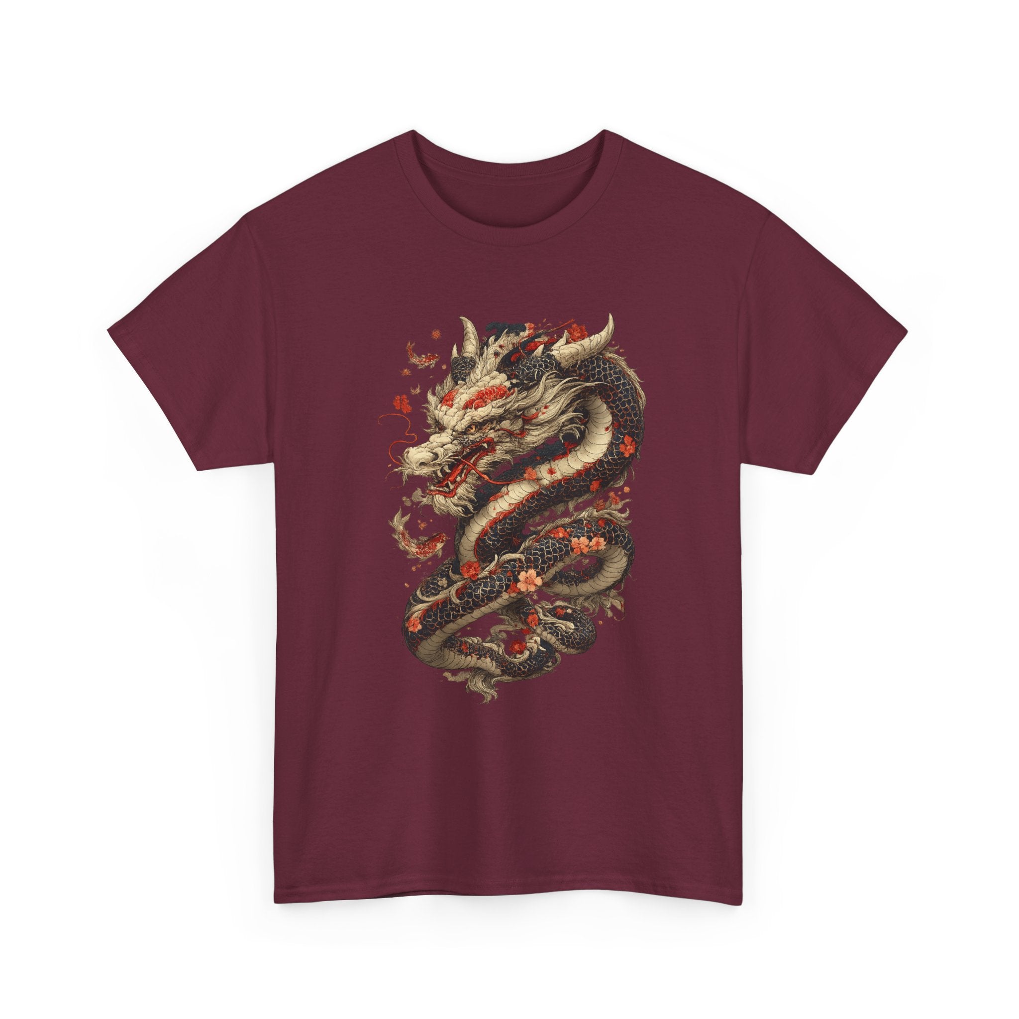 Camiseta Dragón Japonés Oscuro – Arte Oriental Místico