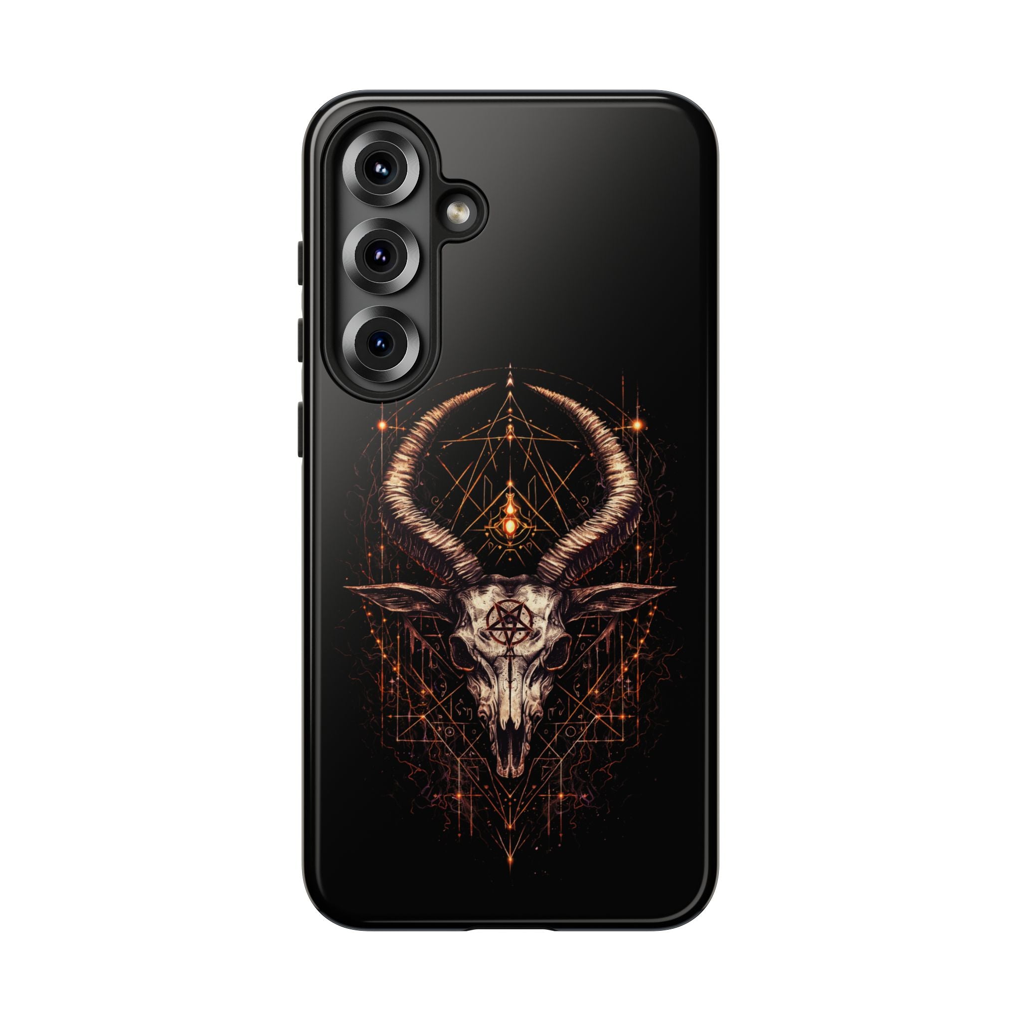 Funda Samsung o Iphone devil con diseño de demonio y estética oscura. Protección resistente y estilo único para destacar tu móvil Samsung o Iphone.