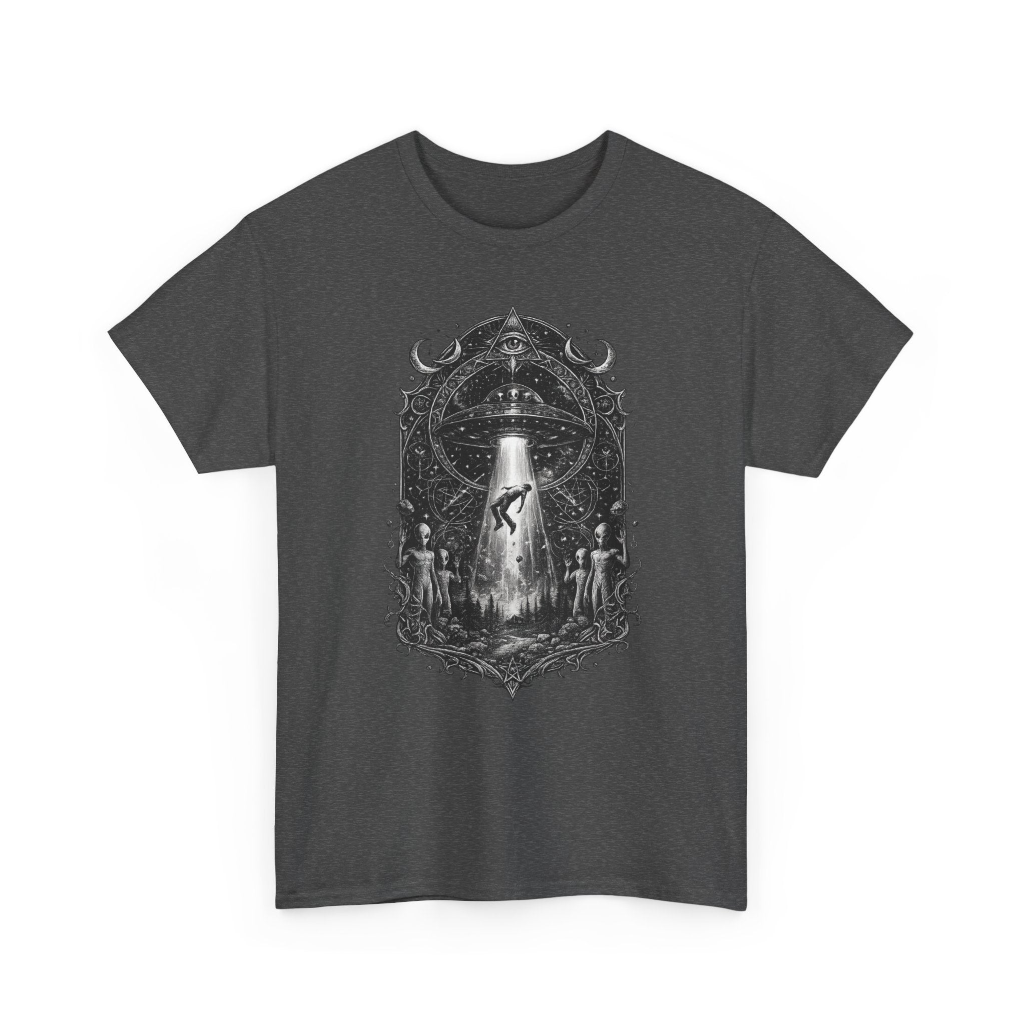 Camiseta Mystical Alien Abduction | Boho Gothic UFO T-Shirt