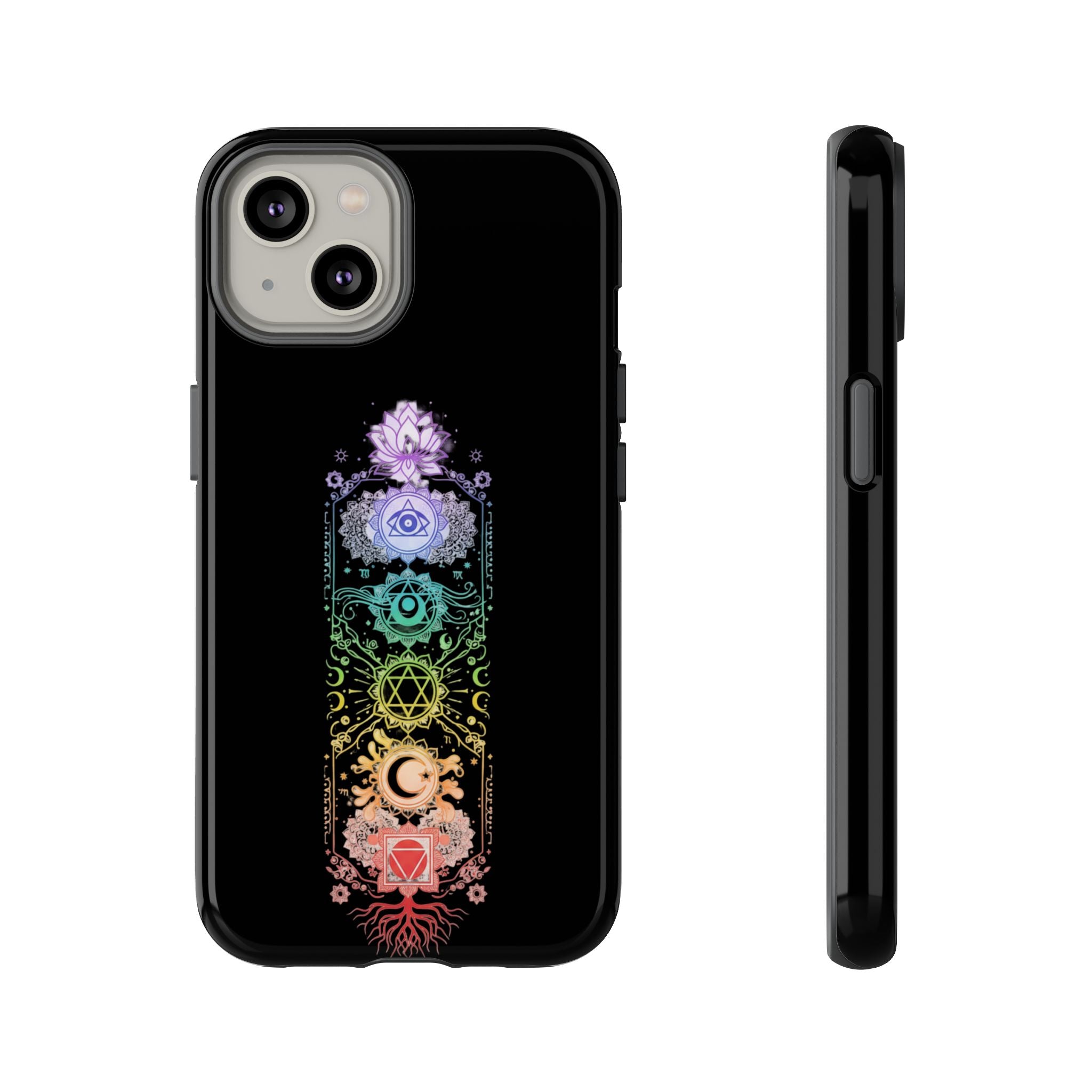 Mystic Chakra Phone Case Spiritual Snake Design iPhone Samsung Galaxy Protective Cover