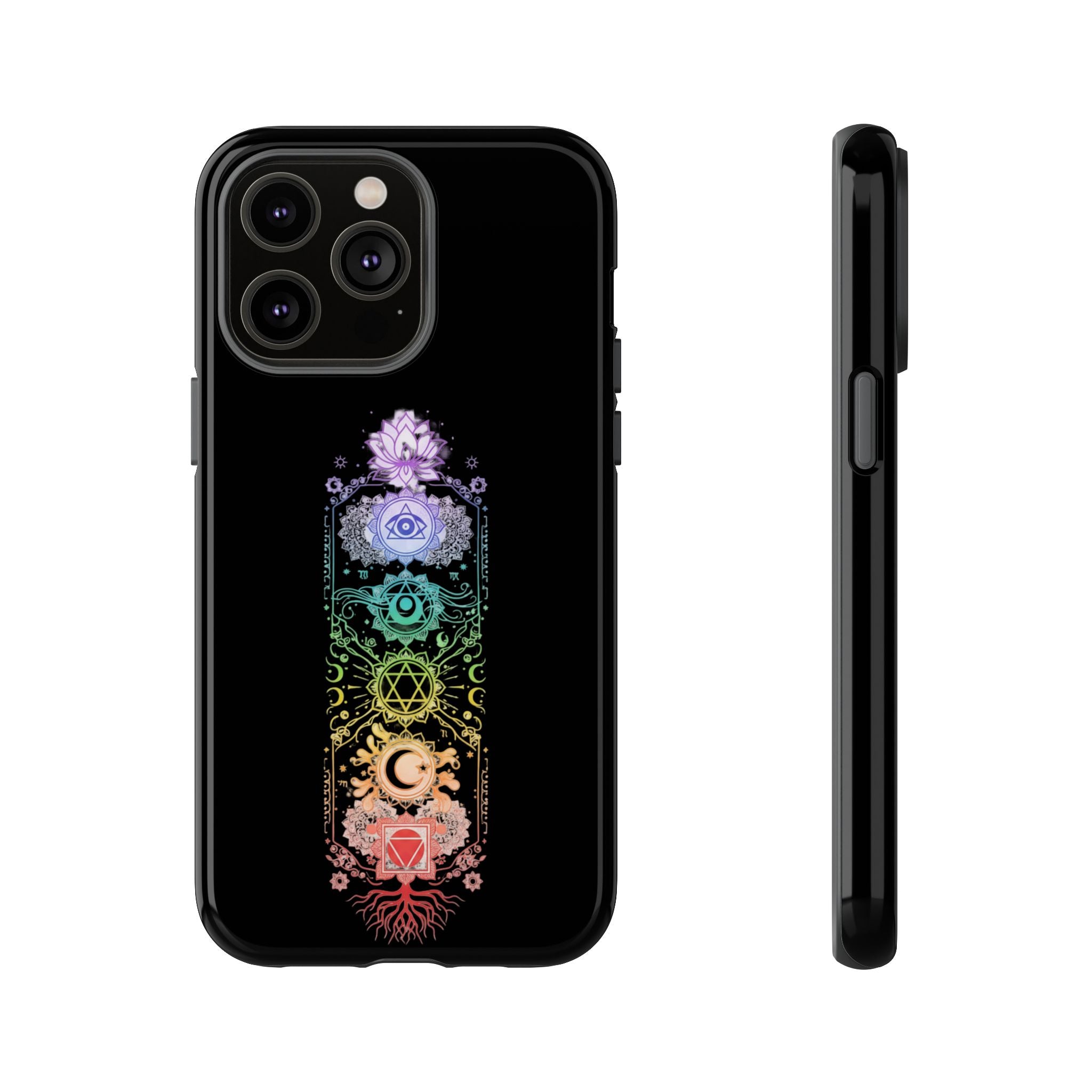 Mystic Chakra Phone Case Spiritual Snake Design iPhone Samsung Galaxy Protective Cover