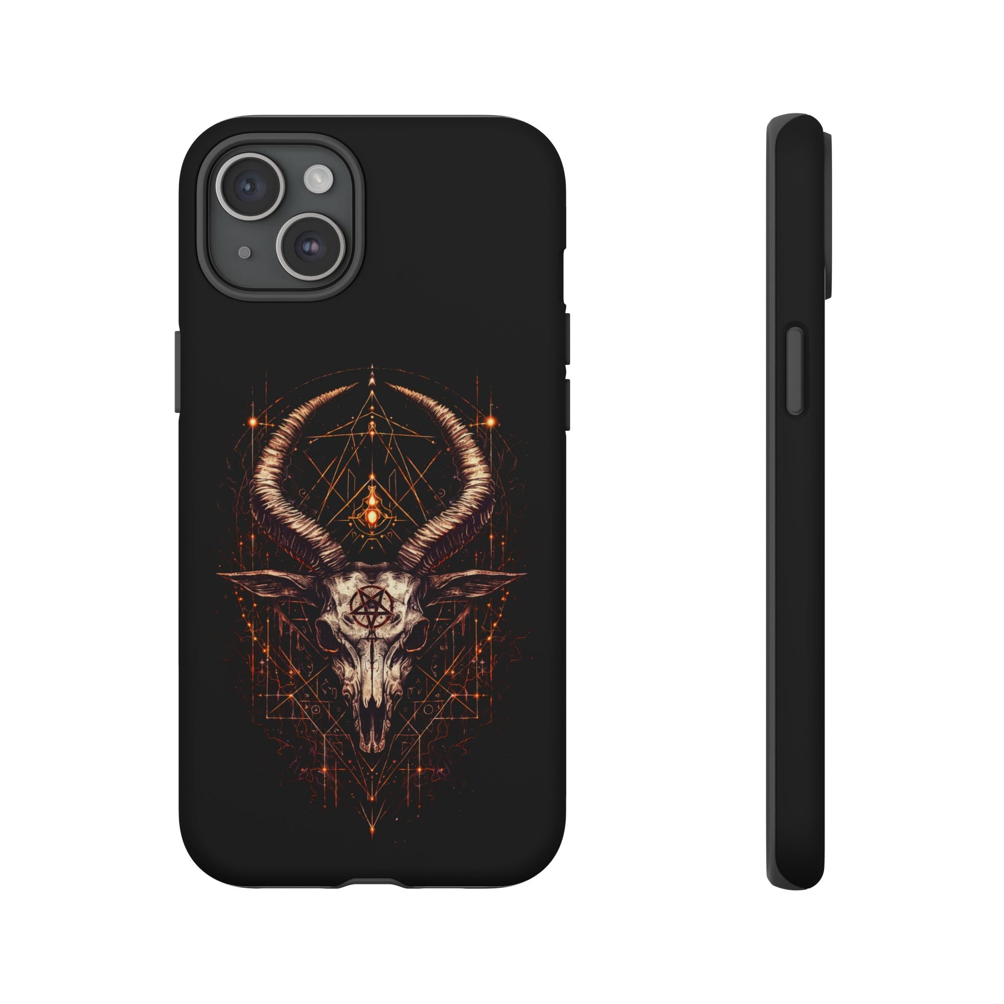 Funda Samsung o Iphone devil con diseño de demonio y estética oscura. Protección resistente y estilo único para destacar tu móvil Samsung o Iphone.