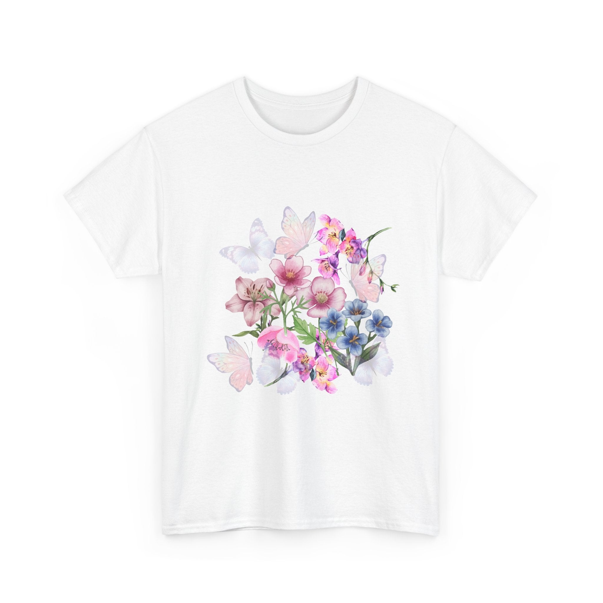 Camiseta Floral & Butterflies | Boho Spring Tee