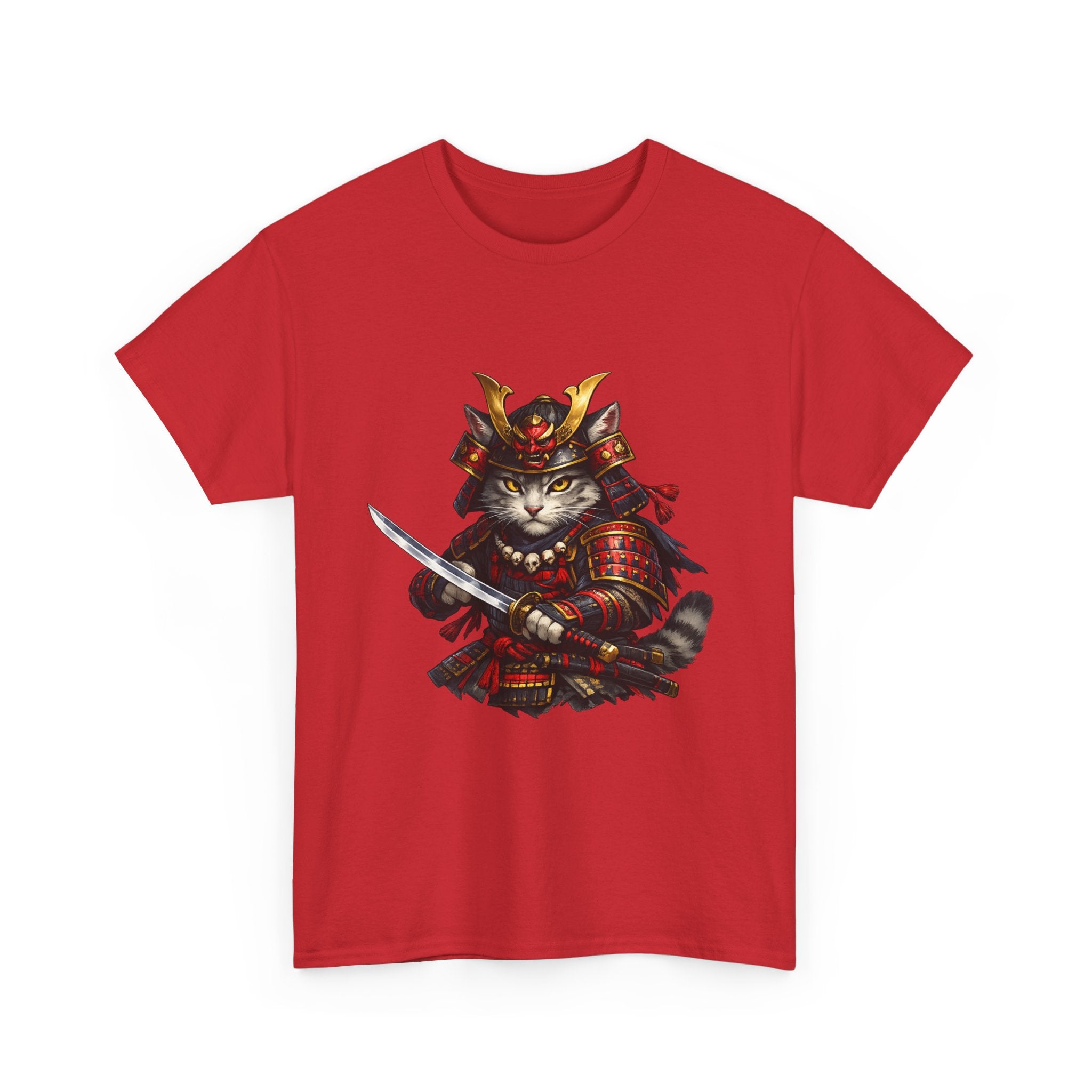Camiseta Samurai Cat Místico | Japanese Warrior Cat Shirt
