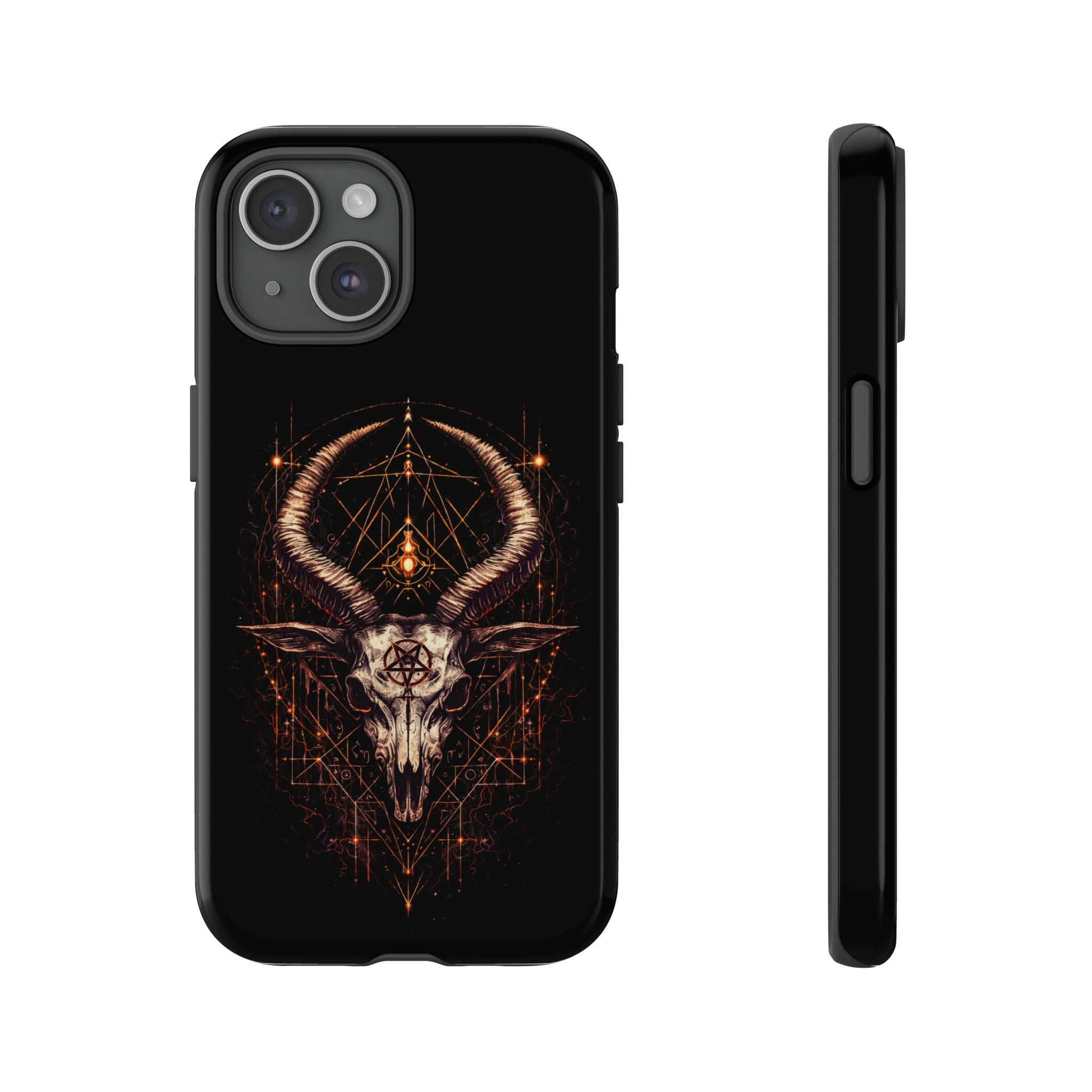 Funda Samsung o Iphone devil con diseño de demonio y estética oscura. Protección resistente y estilo único para destacar tu móvil Samsung o Iphone.