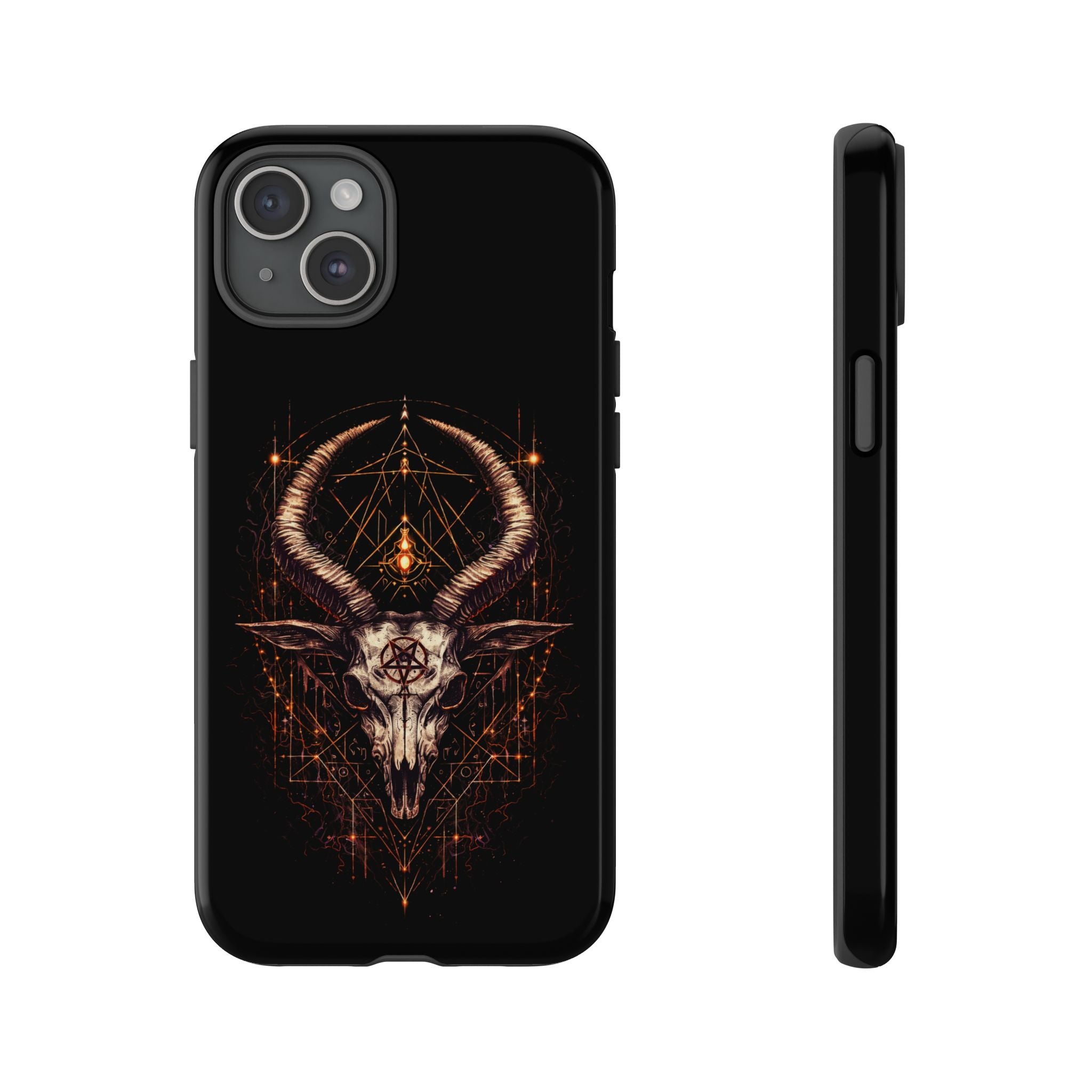 Funda Samsung o Iphone devil con diseño de demonio y estética oscura. Protección resistente y estilo único para destacar tu móvil Samsung o Iphone.