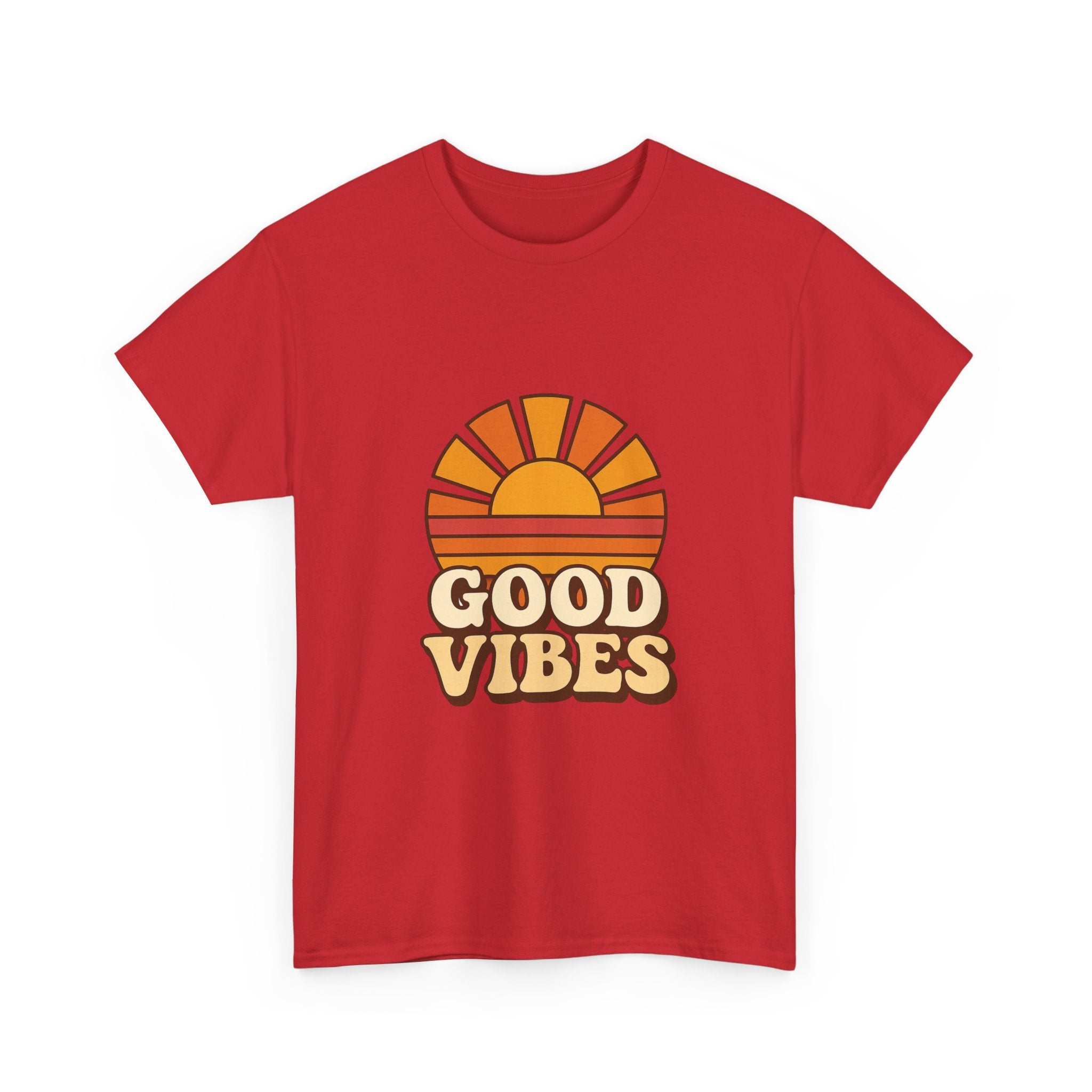 Camiseta Retro Good Vibes | Vintage Sunset Tee