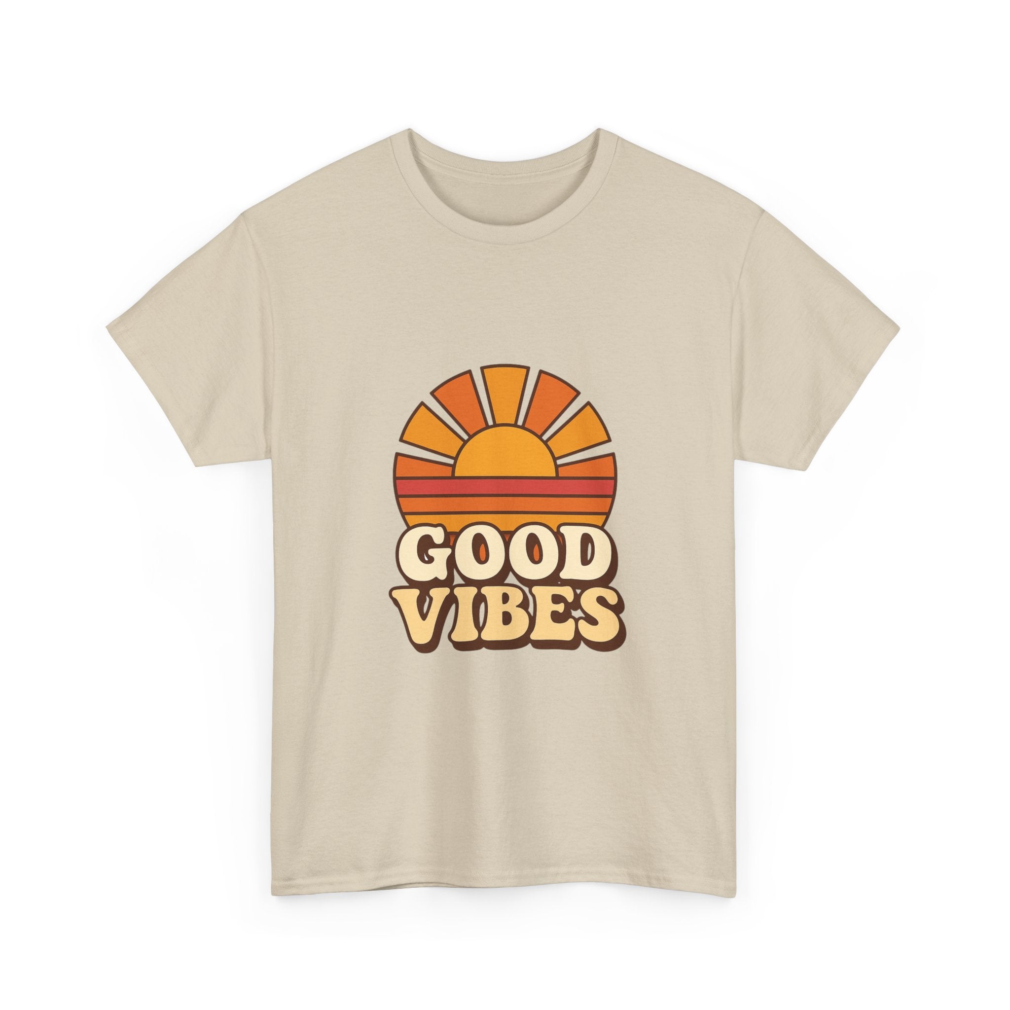 Camiseta Retro Good Vibes | Vintage Sunset Tee