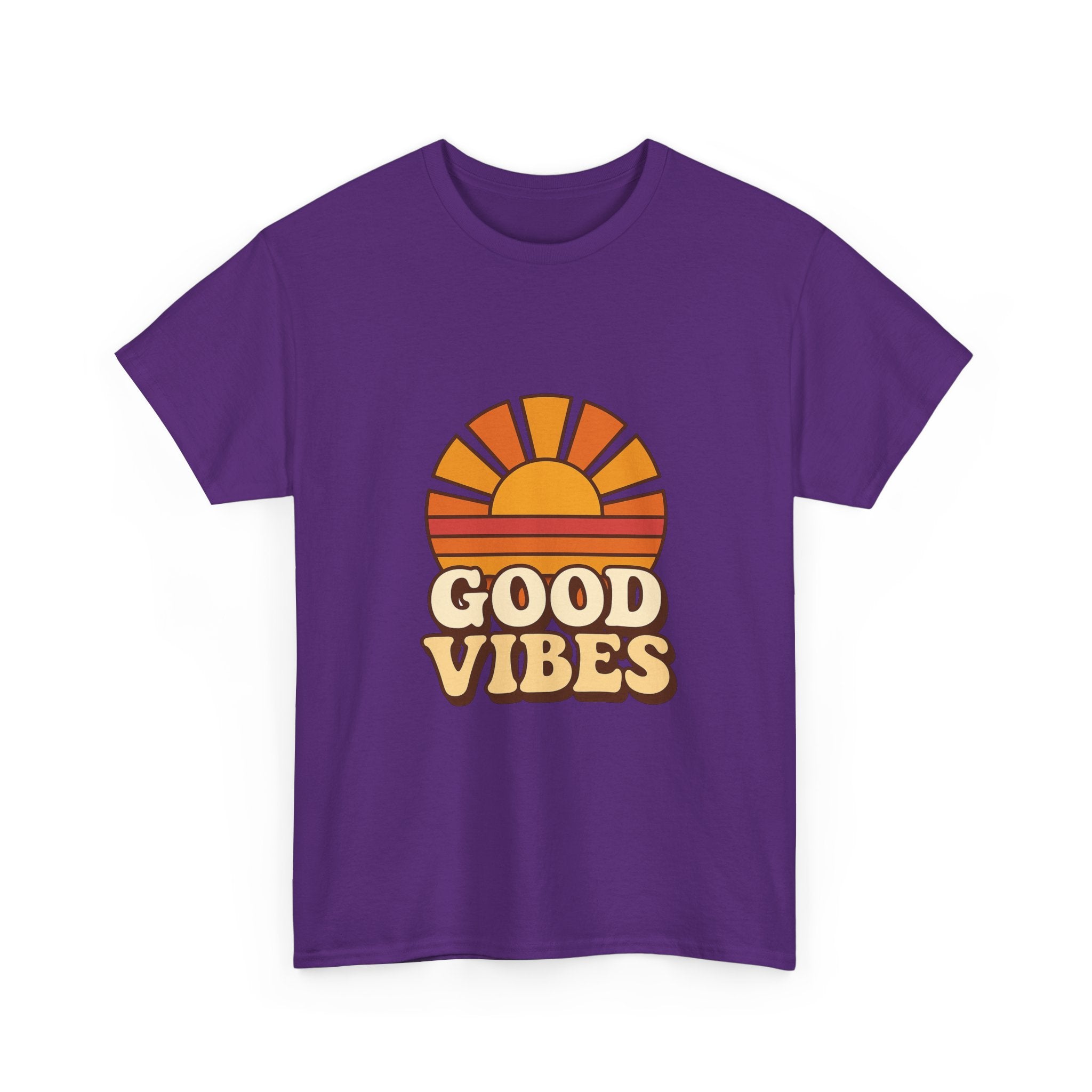Camiseta Retro Good Vibes | Vintage Sunset Tee