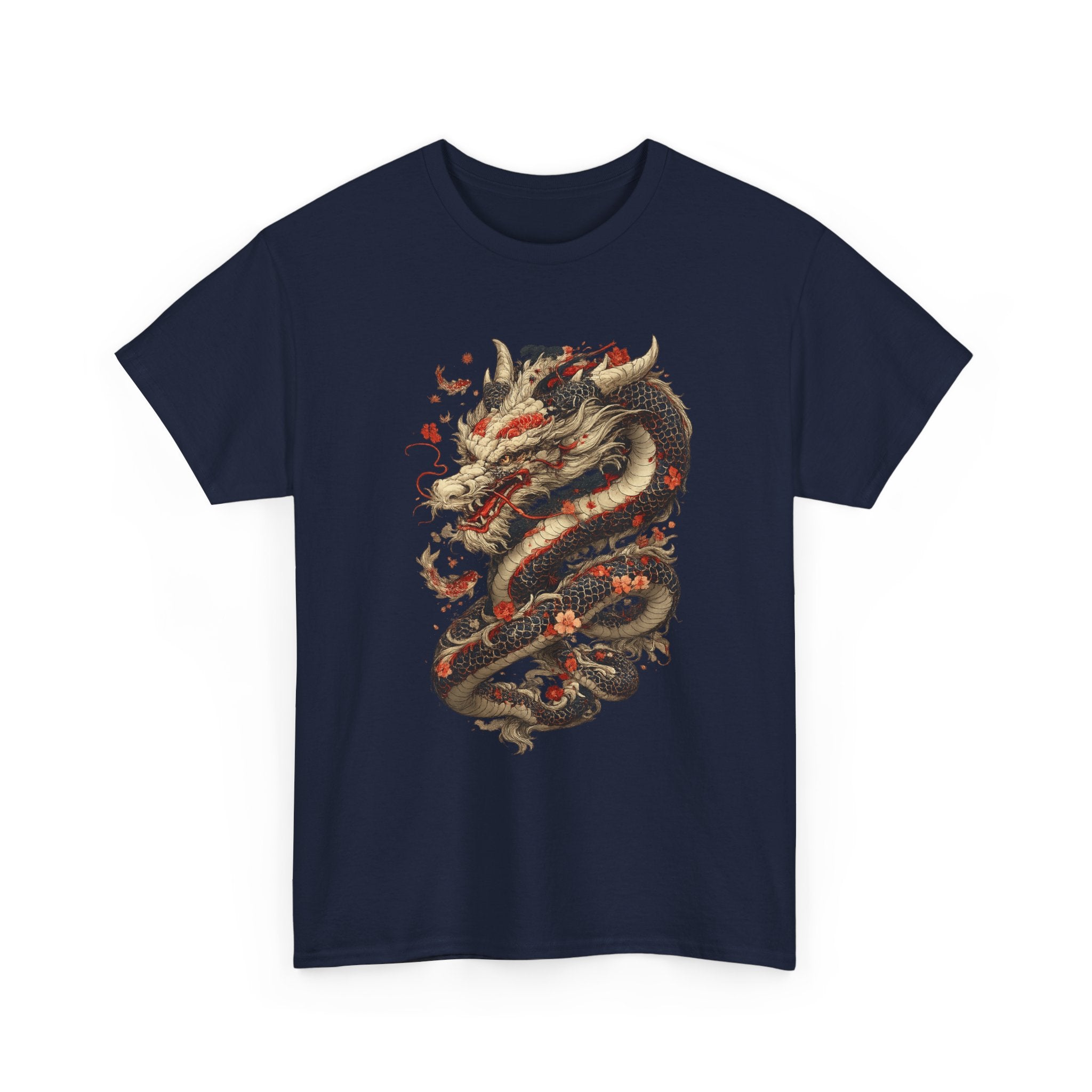 Camiseta Dragón Japonés Oscuro – Arte Oriental Místico