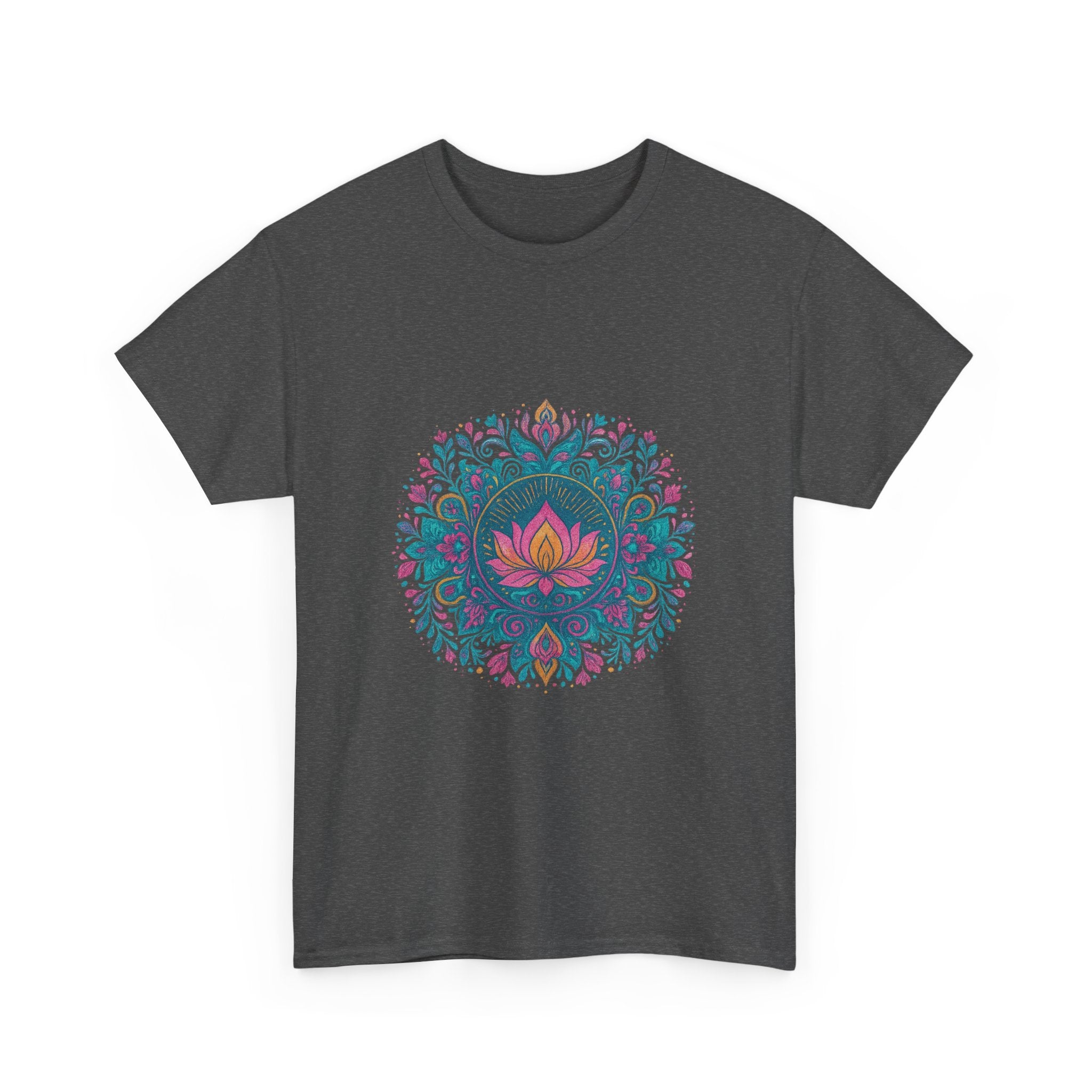 Camiseta Loto Mandala Boho | Mystic Lotus Mandala Tee