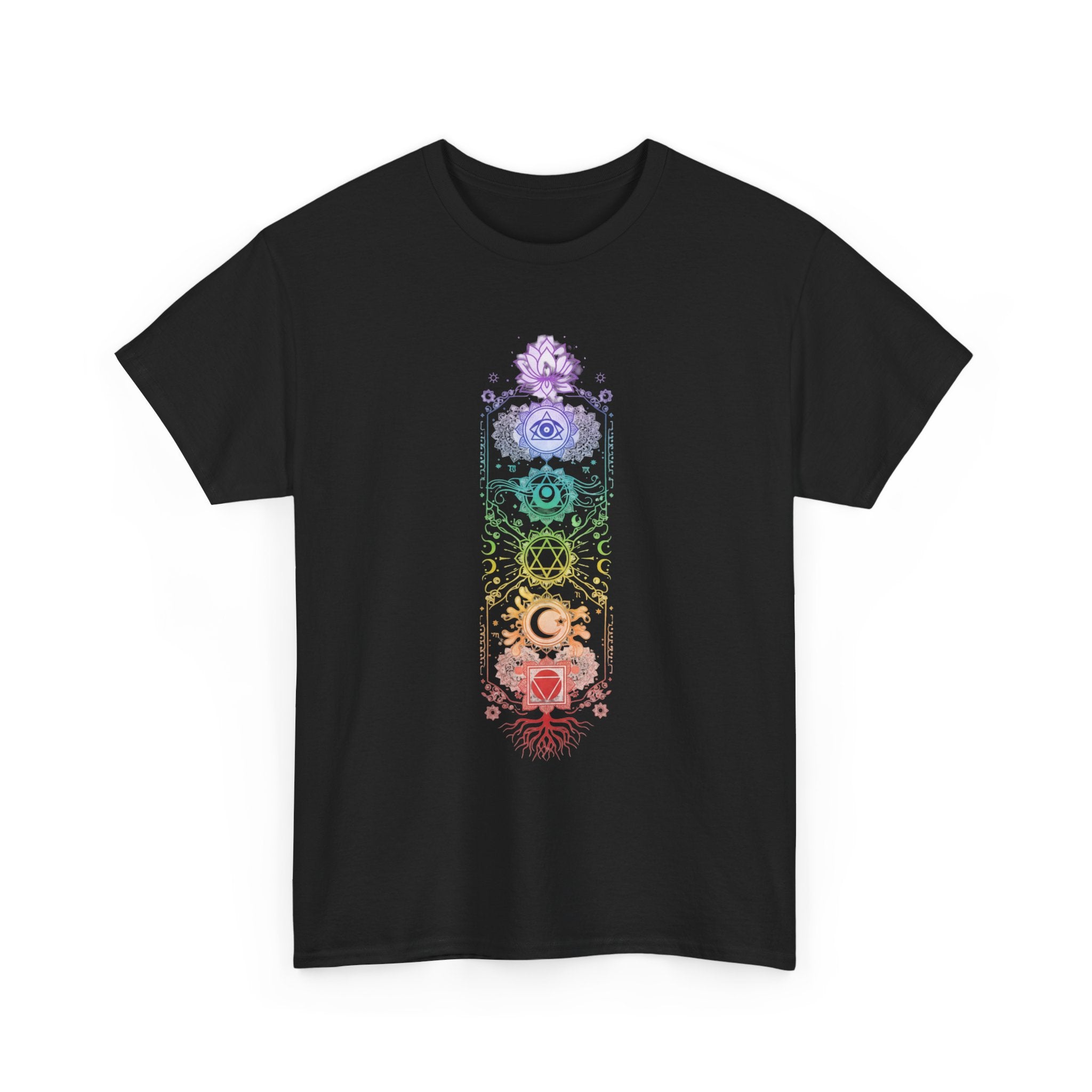 Camiseta Chakras Místicos | Chakra Energy Boho T-Shirt