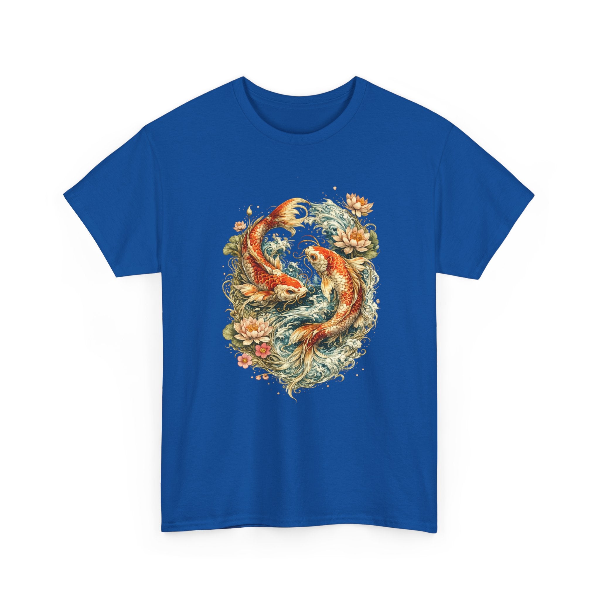 Camiseta Japanese Koi Fish Yin Yang | Arte Japonés Boho Zen