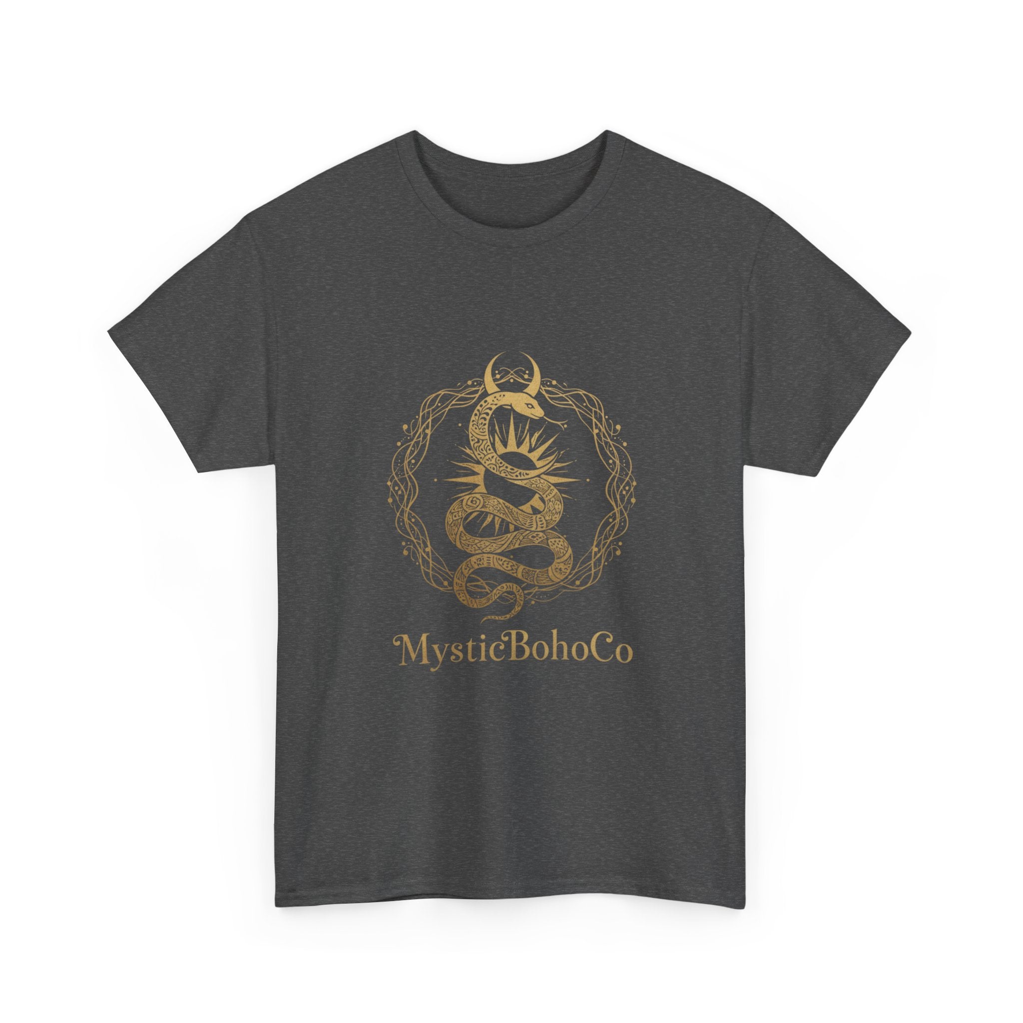 Camiseta Boho Mística Serpent Moon | Mystic Snake Lotus Tee