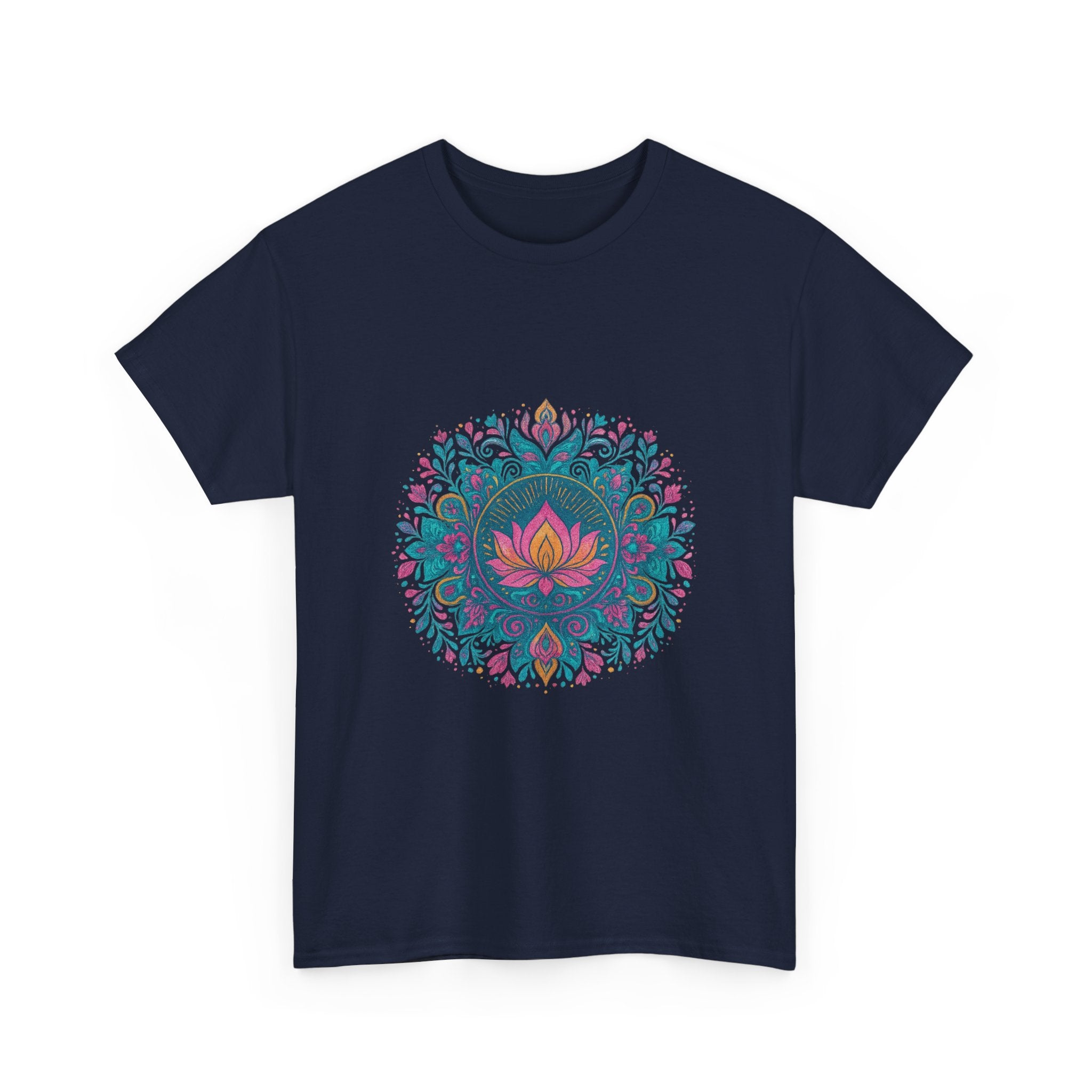 Camiseta Loto Mandala Boho | Mystic Lotus Mandala Tee