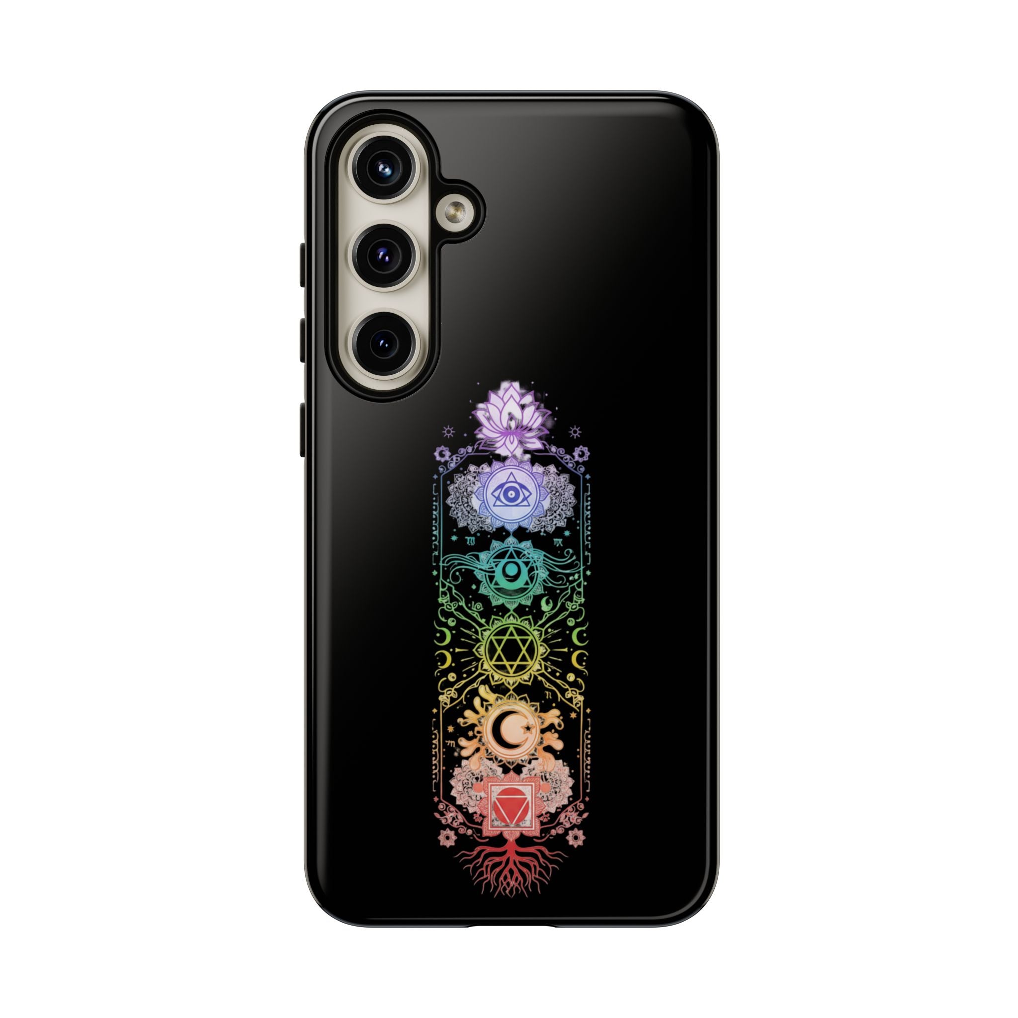 Mystic Chakra Phone Case Spiritual Snake Design iPhone Samsung Galaxy Protective Cover