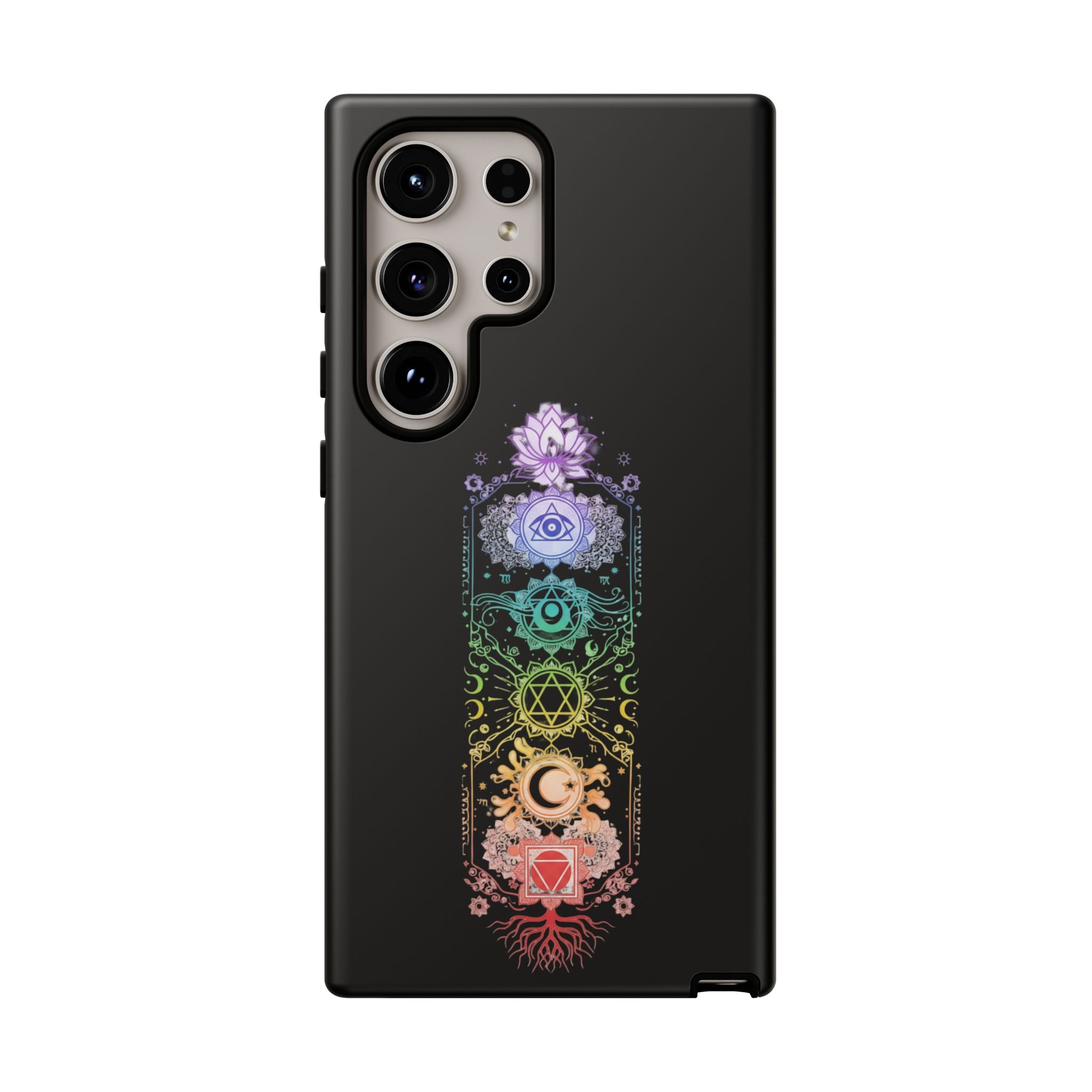 Mystic Chakra Phone Case Spiritual Snake Design iPhone Samsung Galaxy Protective Cover