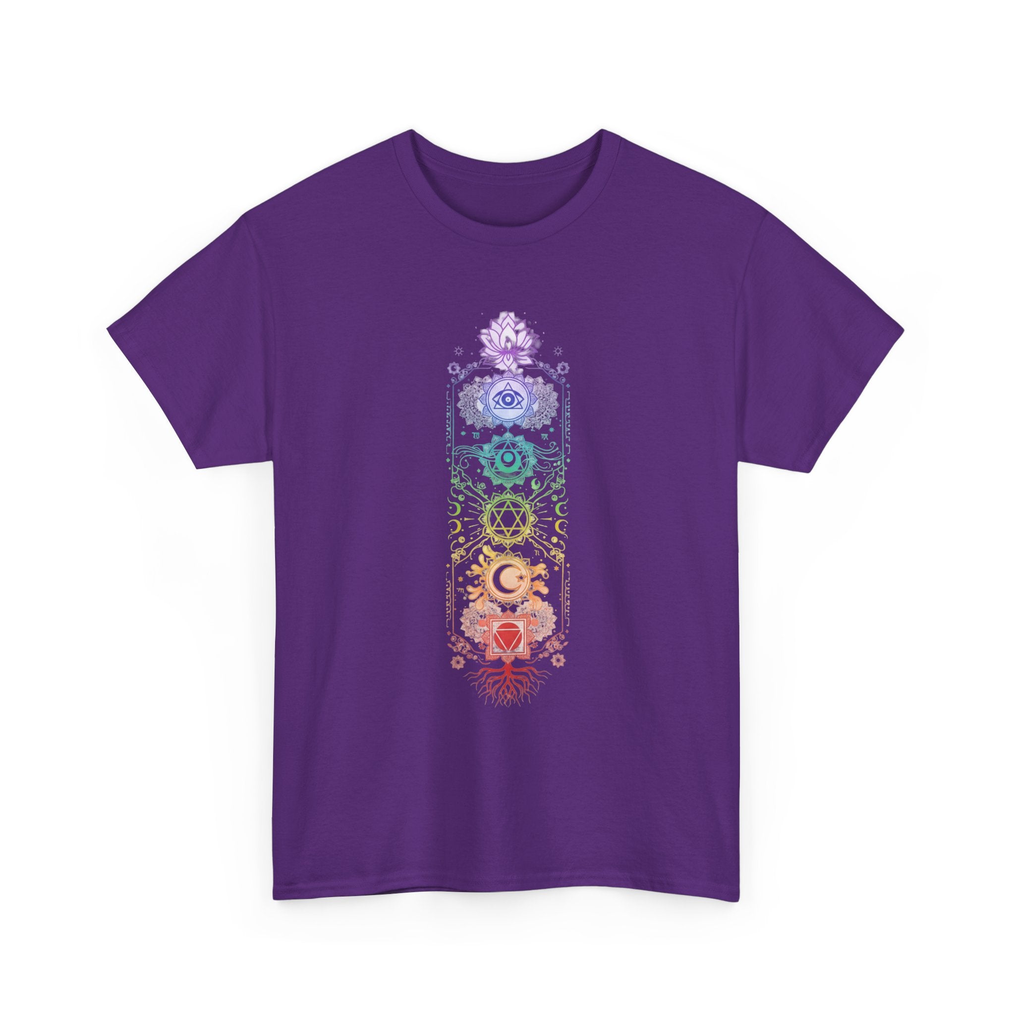 Camiseta Chakras Místicos | Chakra Energy Boho T-Shirt