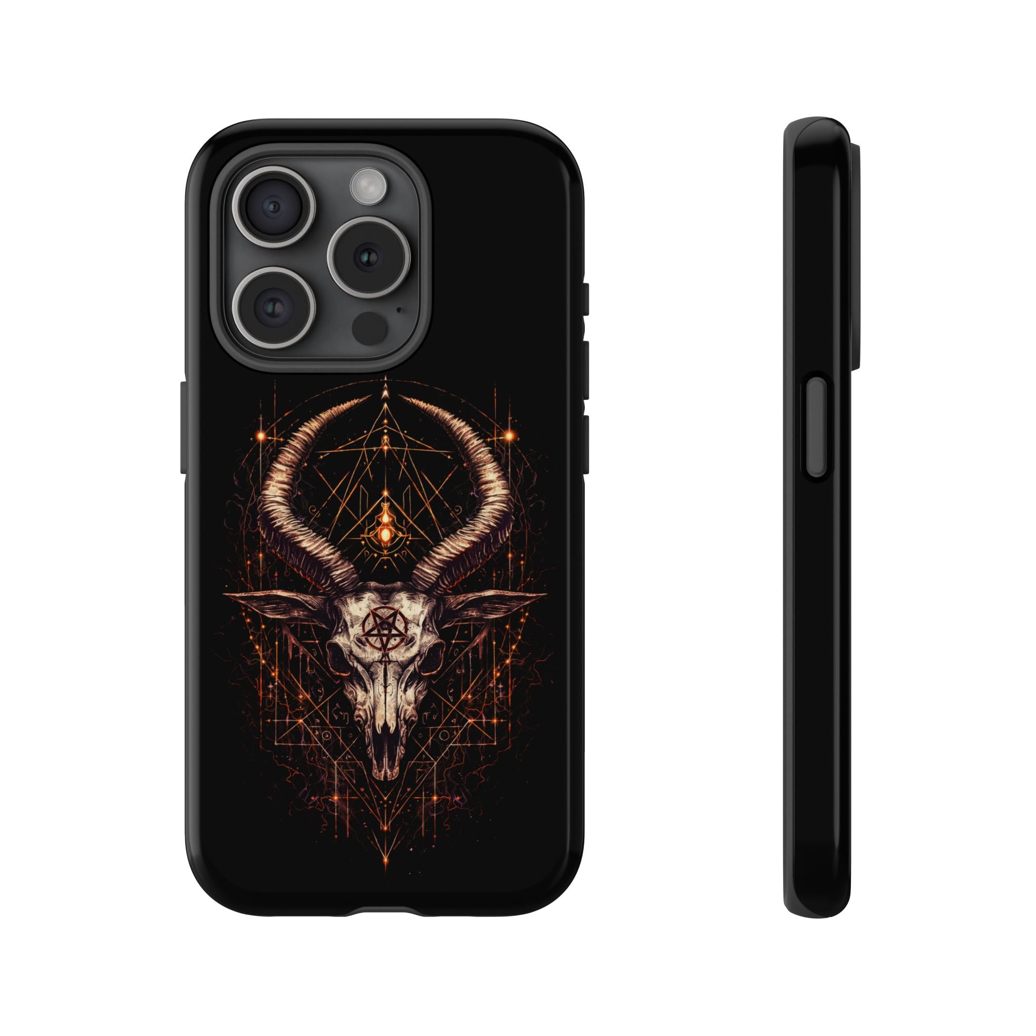 Funda Samsung o Iphone devil con diseño de demonio y estética oscura. Protección resistente y estilo único para destacar tu móvil Samsung o Iphone.