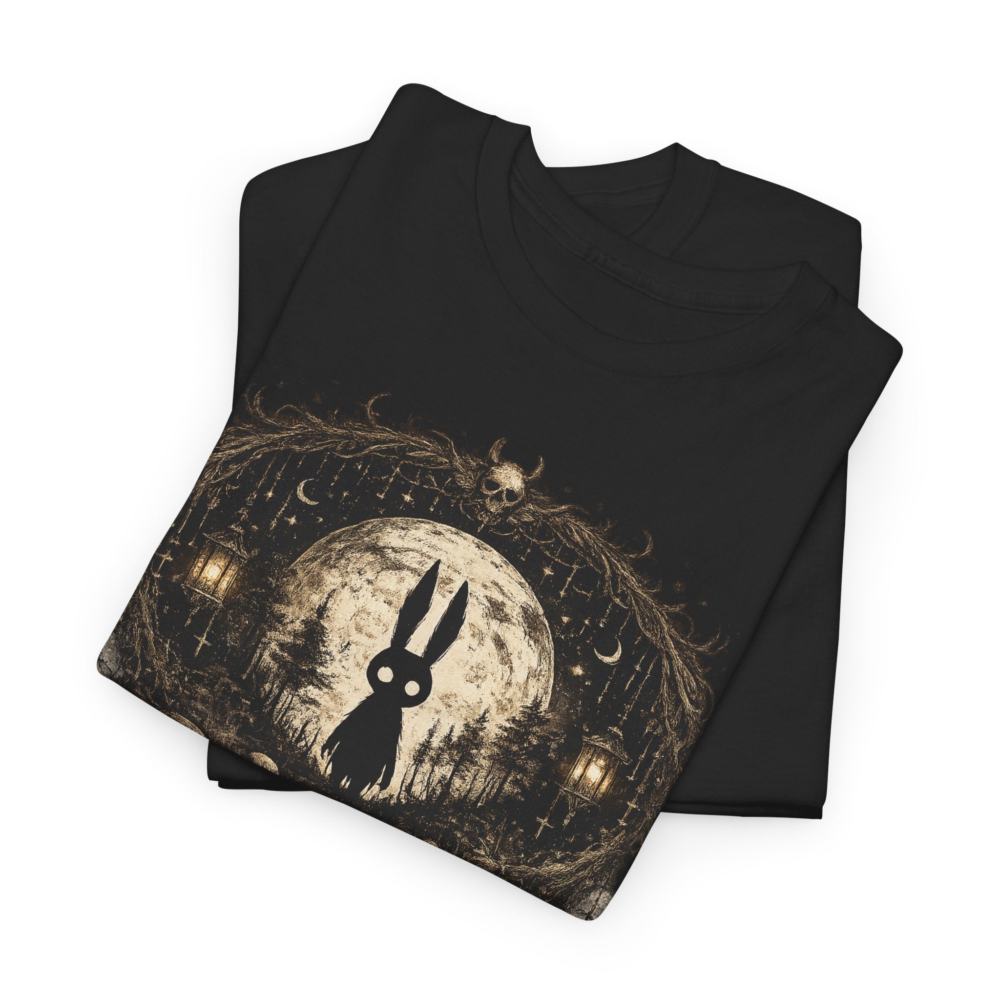 Camiseta Conejo Místico Oscuro | Occult Rabbit Boho T-Shirt
