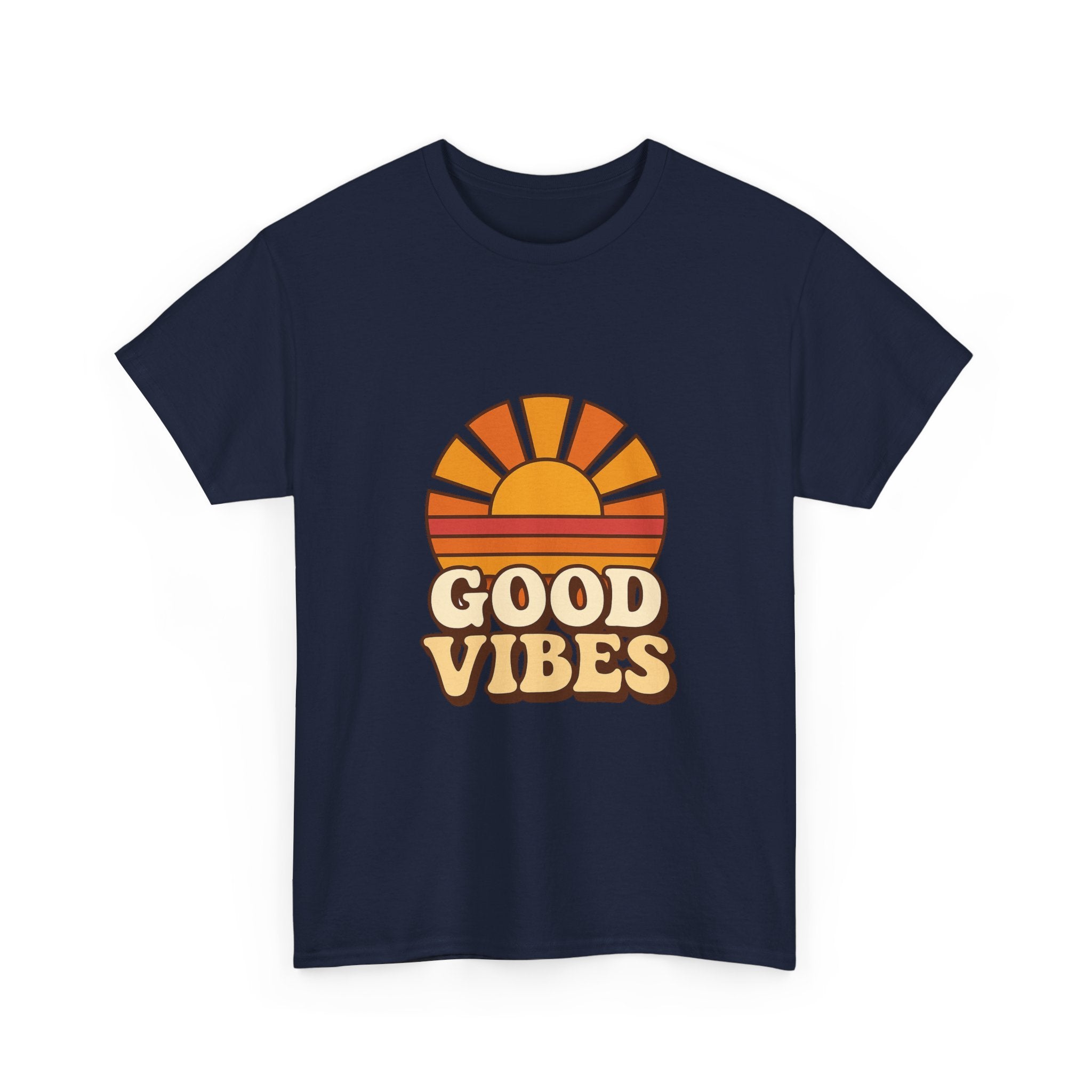 Camiseta Retro Good Vibes | Vintage Sunset Tee