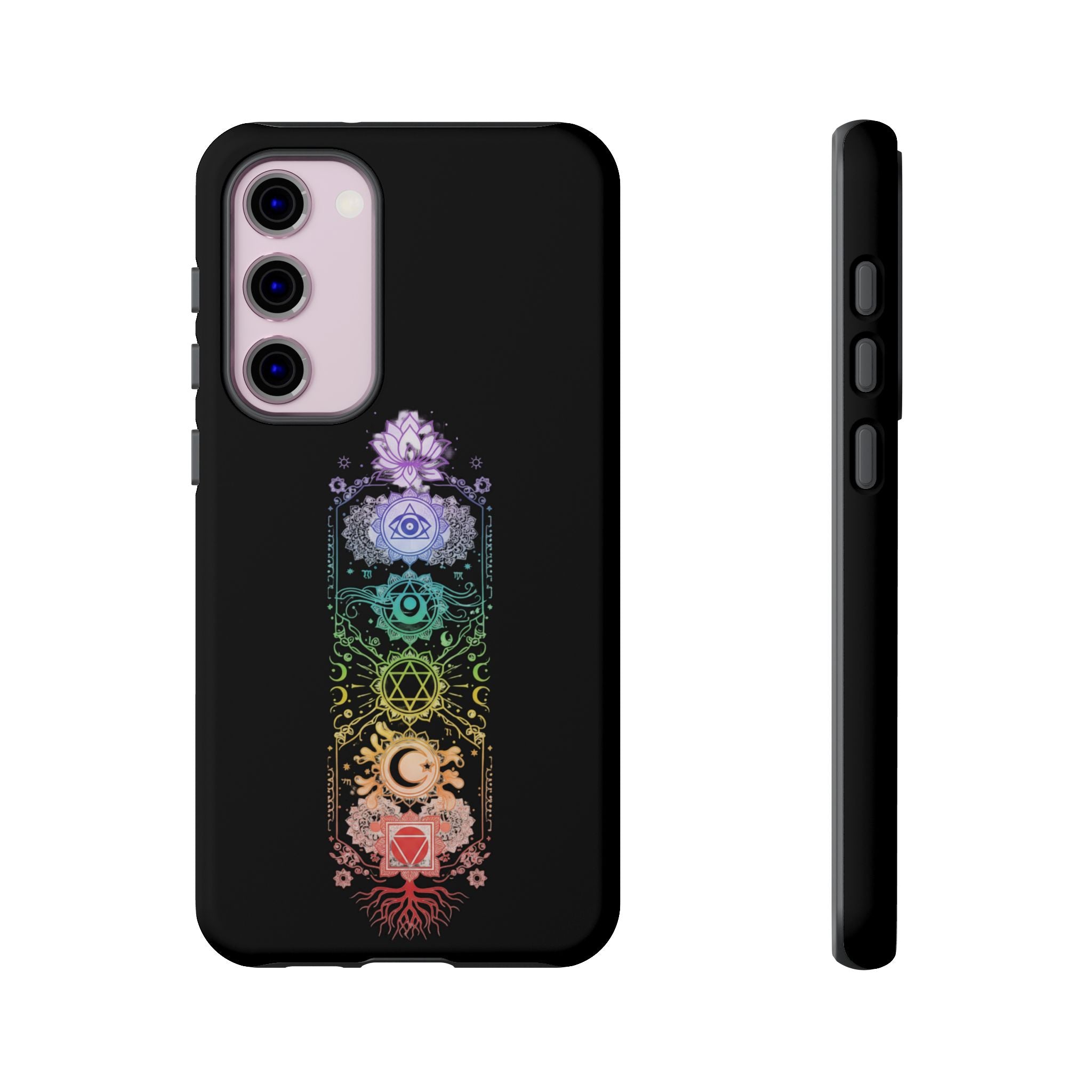Mystic Chakra Phone Case Spiritual Snake Design iPhone Samsung Galaxy Protective Cover