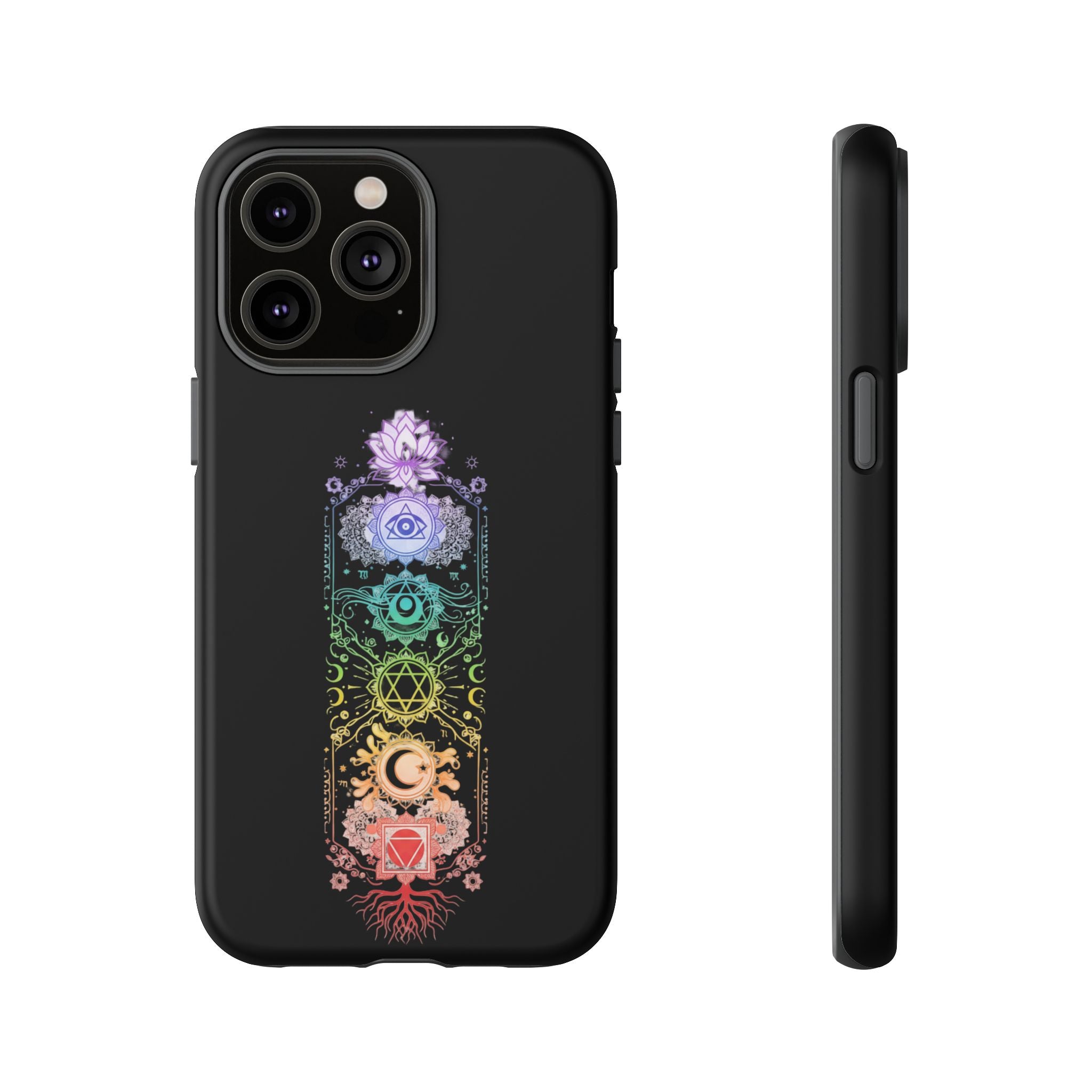 Mystic Chakra Phone Case Spiritual Snake Design iPhone Samsung Galaxy Protective Cover