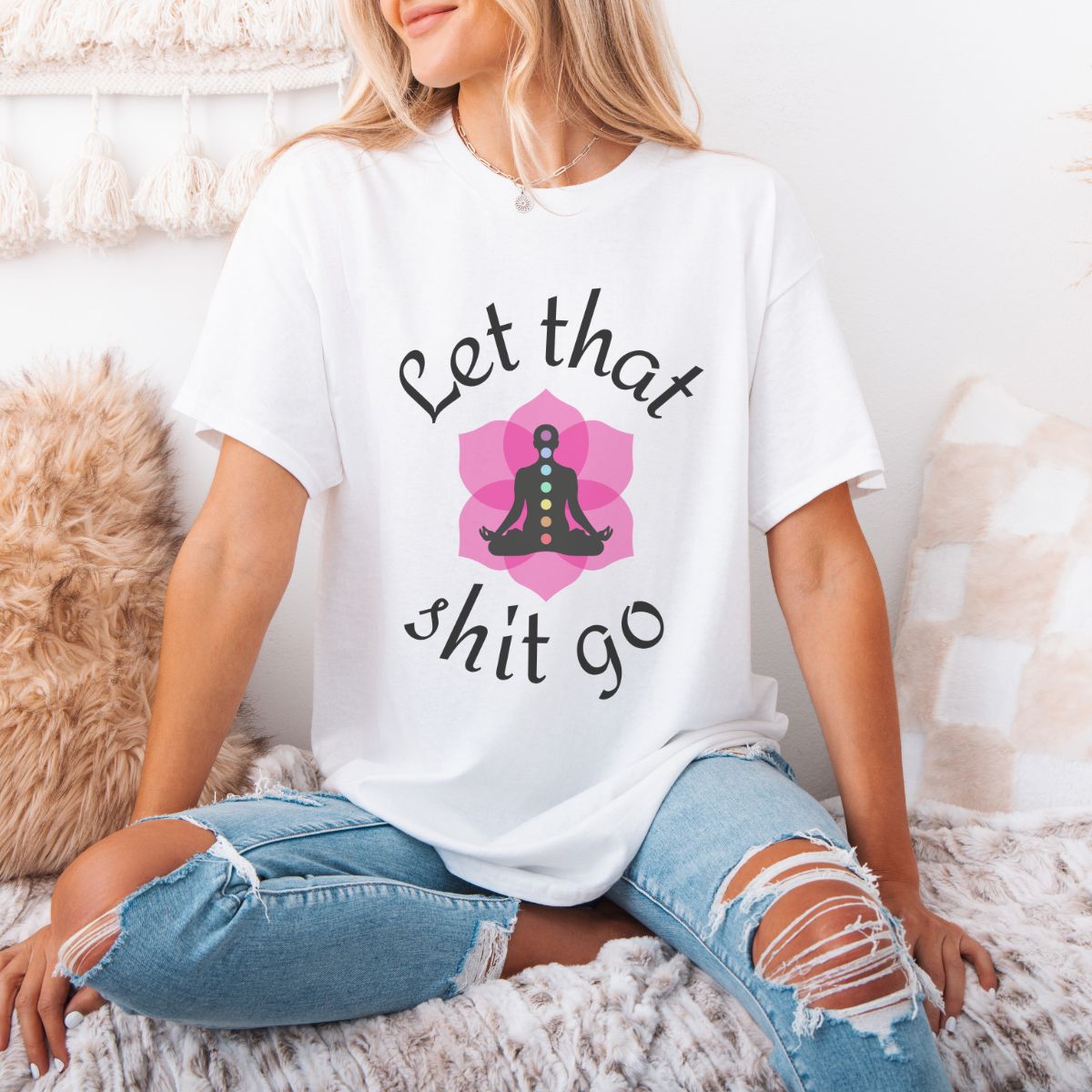 Camiseta Let That Shit Go | Yoga Mindfulness Tee