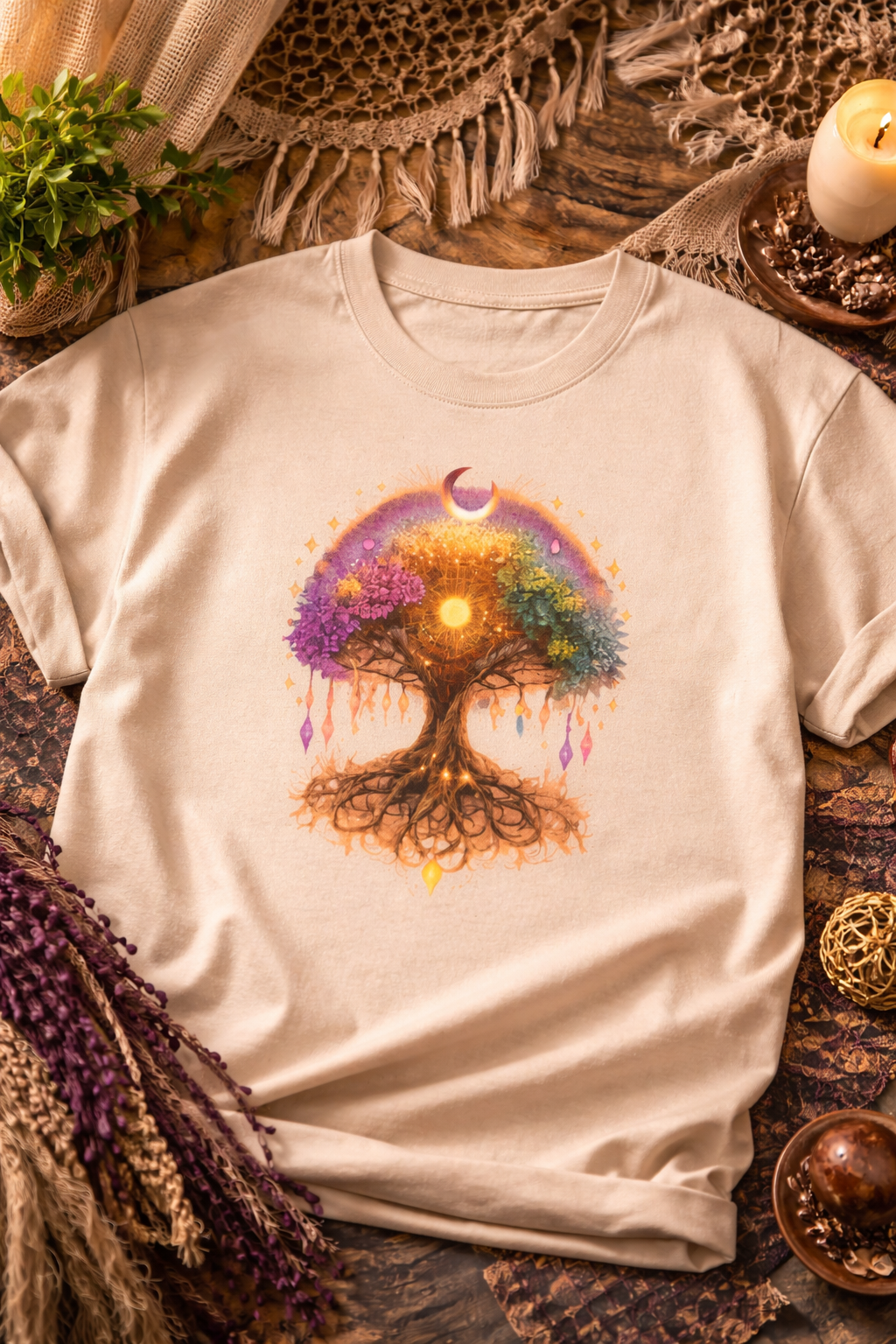 Camiseta Árbol de la Vida | Tree of Life Boho T-Shirt
