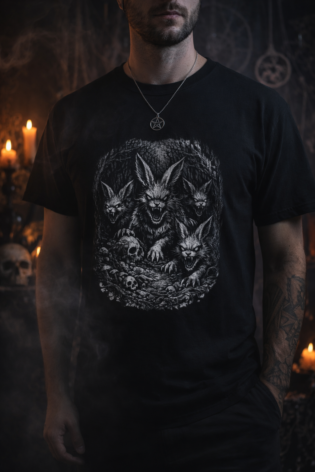 Camiseta Mística Bohemia | Mystic Rabbit Gothic T-Shirt