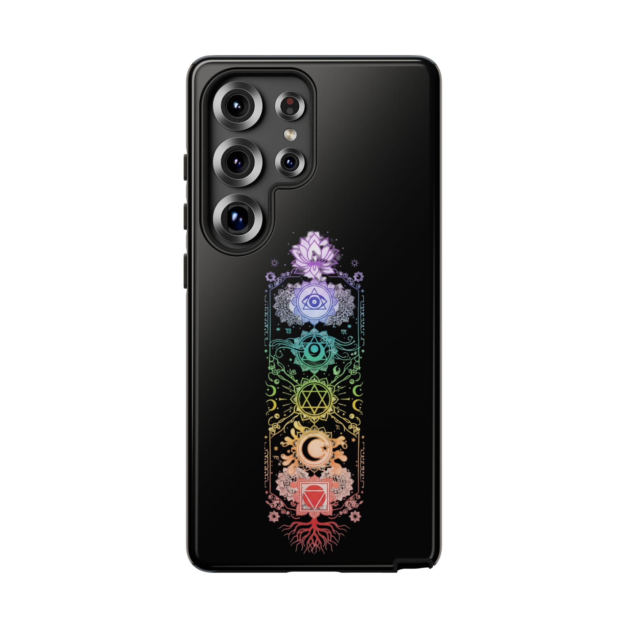 Mystic Chakra Phone Case Spiritual Snake Design iPhone Samsung Galaxy Protective Cover