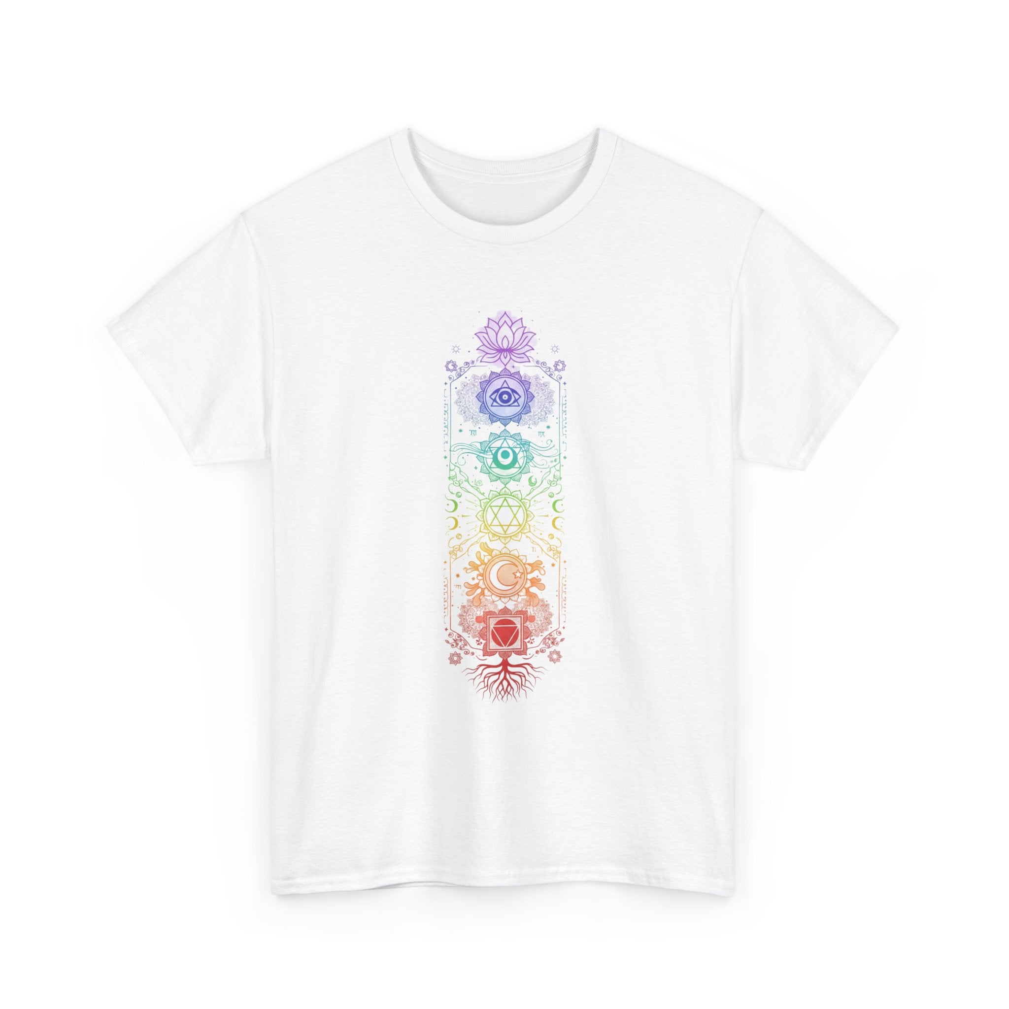 Camiseta Chakras Místicos | Chakra Energy Boho T-Shirt