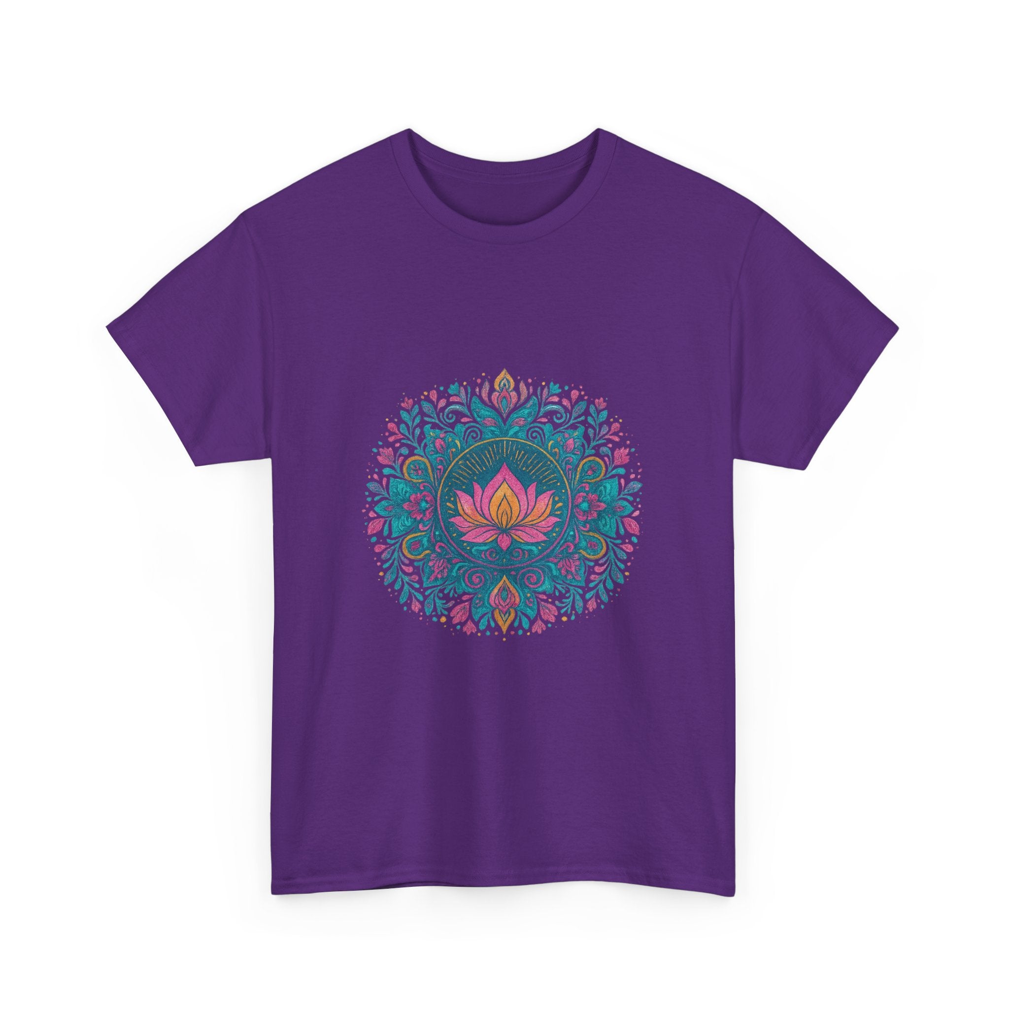 Camiseta Loto Mandala Boho | Mystic Lotus Mandala Tee