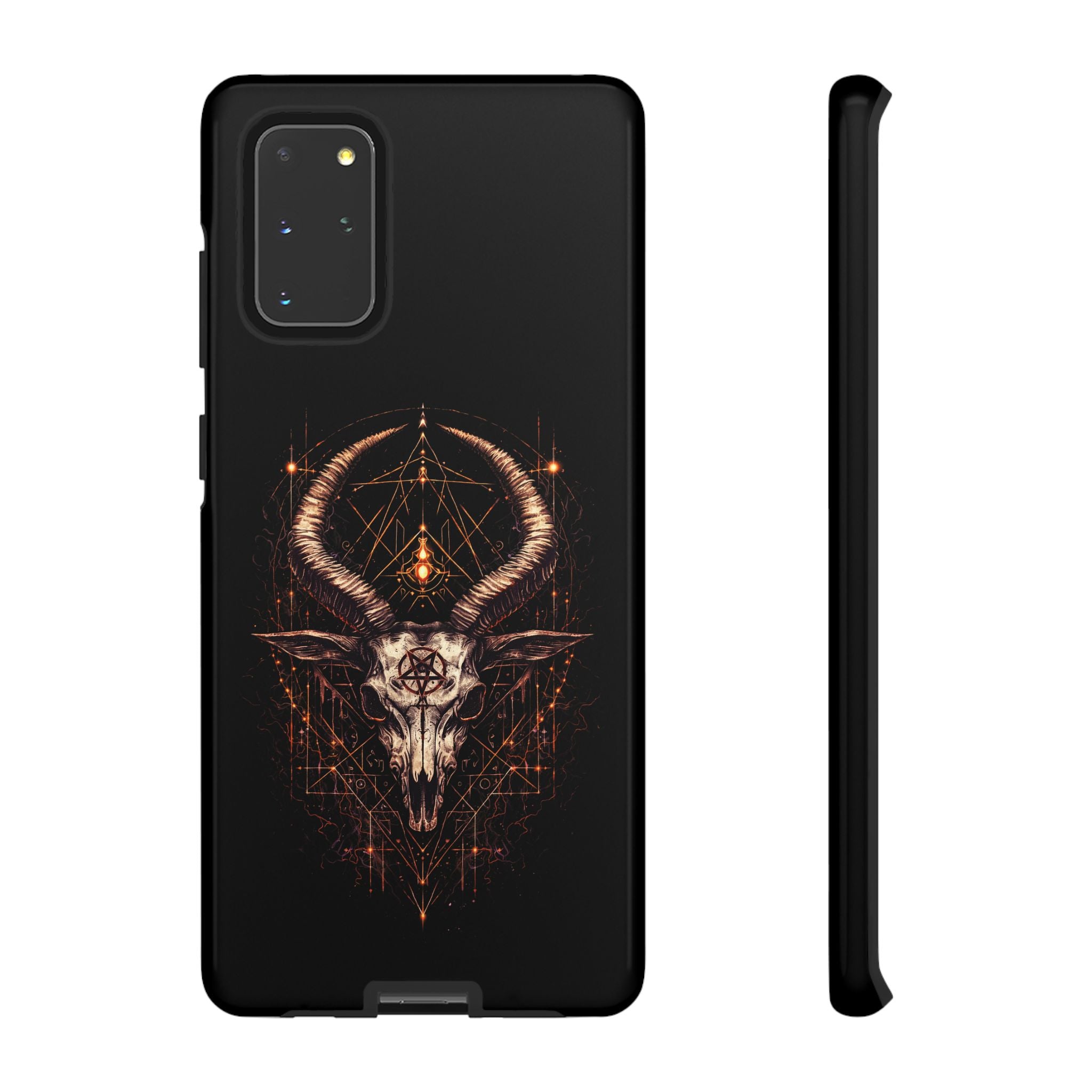 Funda Samsung o Iphone devil con diseño de demonio y estética oscura. Protección resistente y estilo único para destacar tu móvil Samsung o Iphone.
