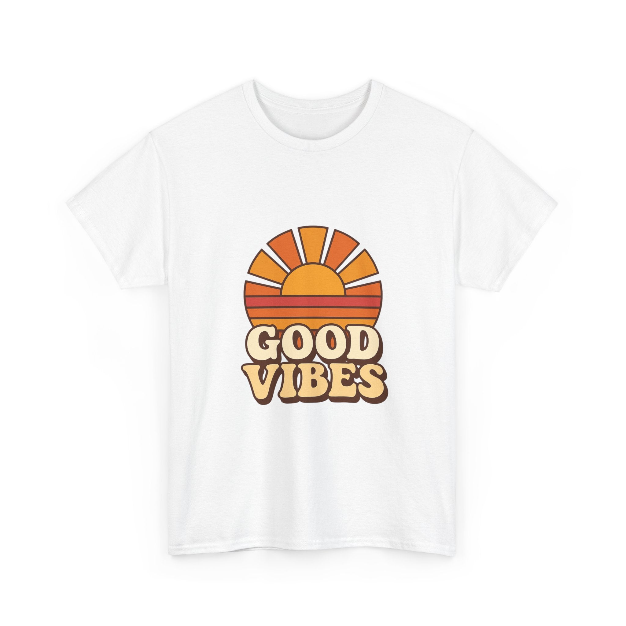 Camiseta Retro Good Vibes | Vintage Sunset Tee