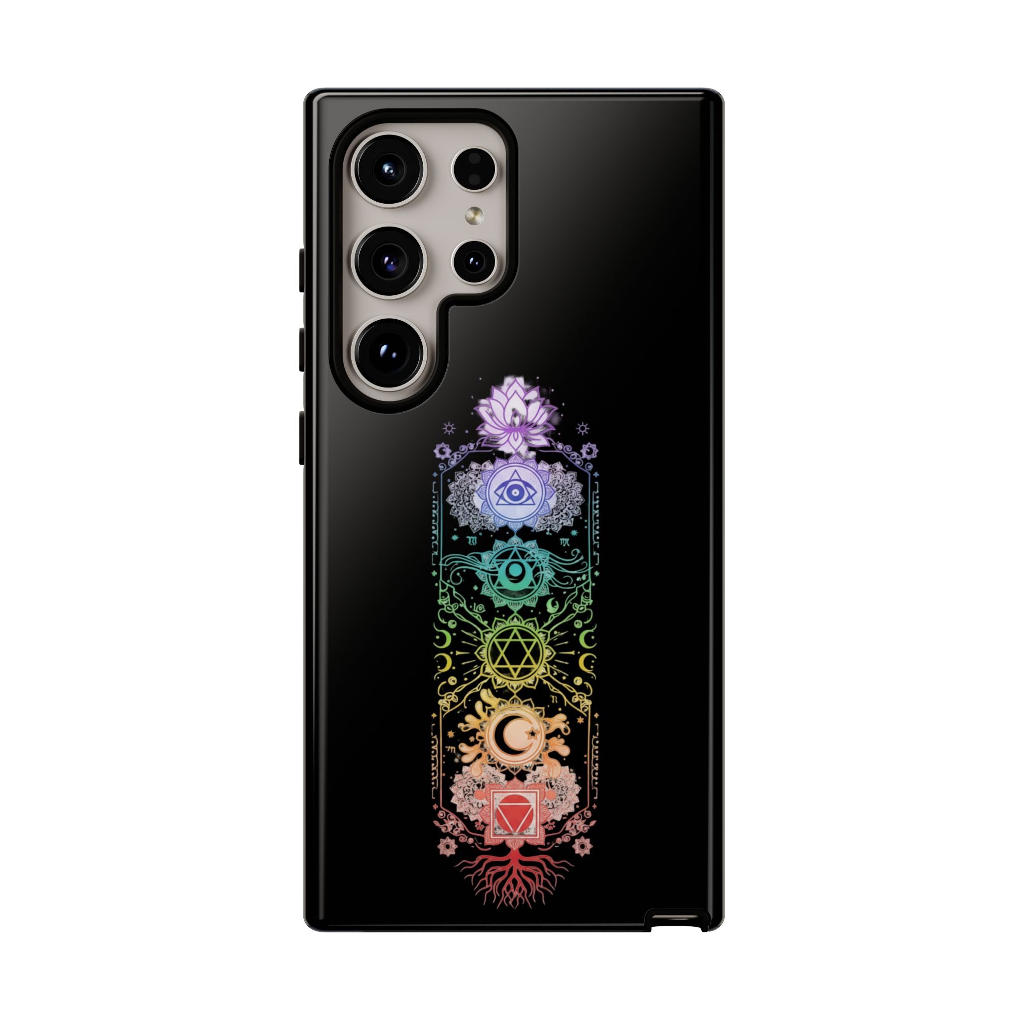 Mystic Chakra Phone Case Spiritual Snake Design iPhone Samsung Galaxy Protective Cover