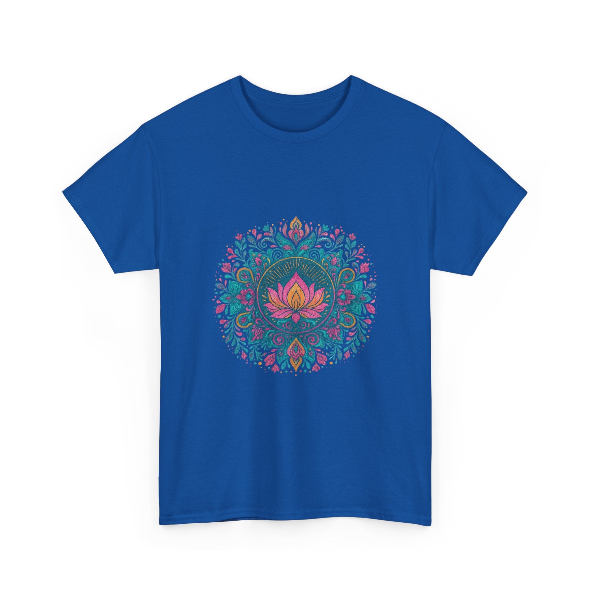 Camiseta Loto Mandala Boho | Mystic Lotus Mandala Tee
