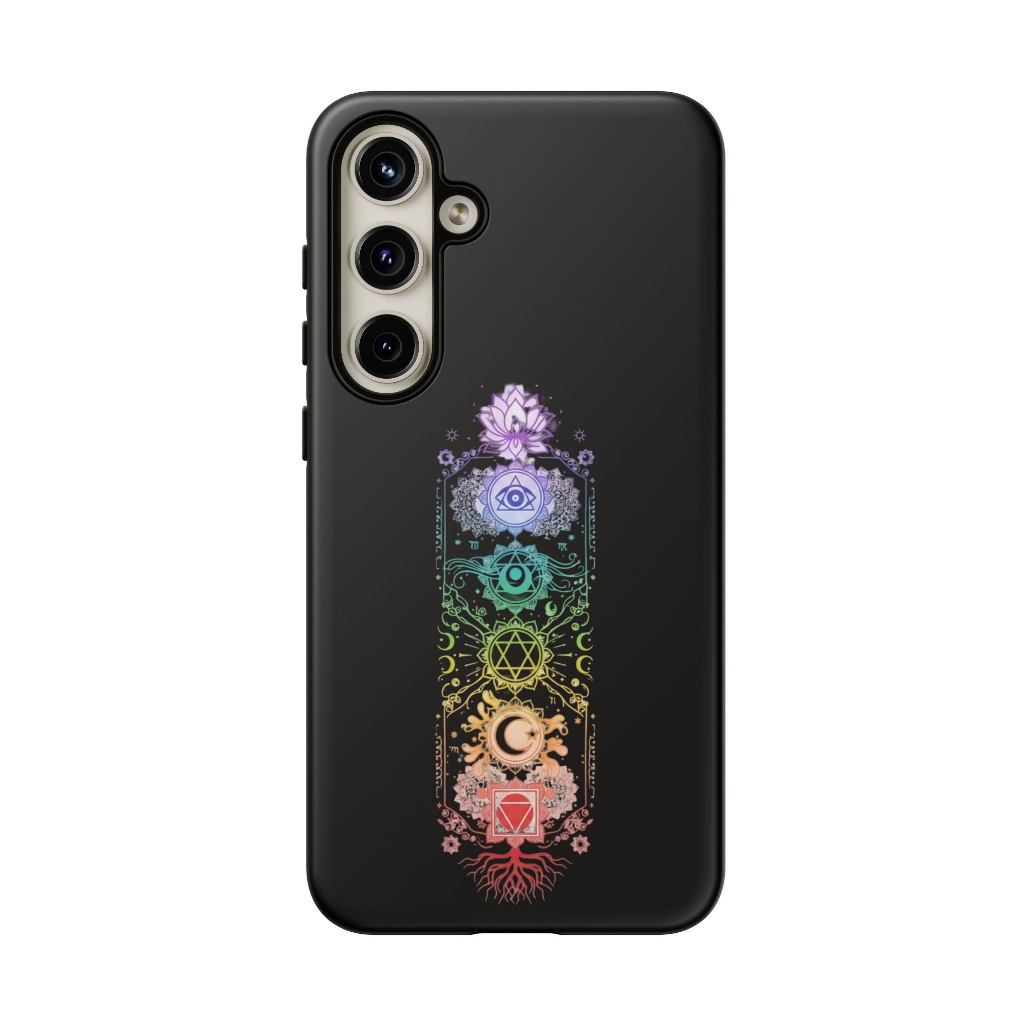 Mystic Chakra Phone Case Spiritual Snake Design iPhone Samsung Galaxy Protective Cover