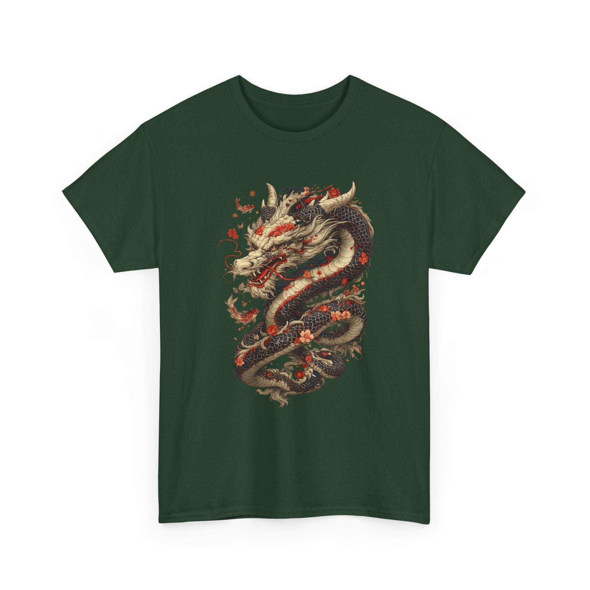 Camiseta Dragón Japonés Oscuro – Arte Oriental Místico