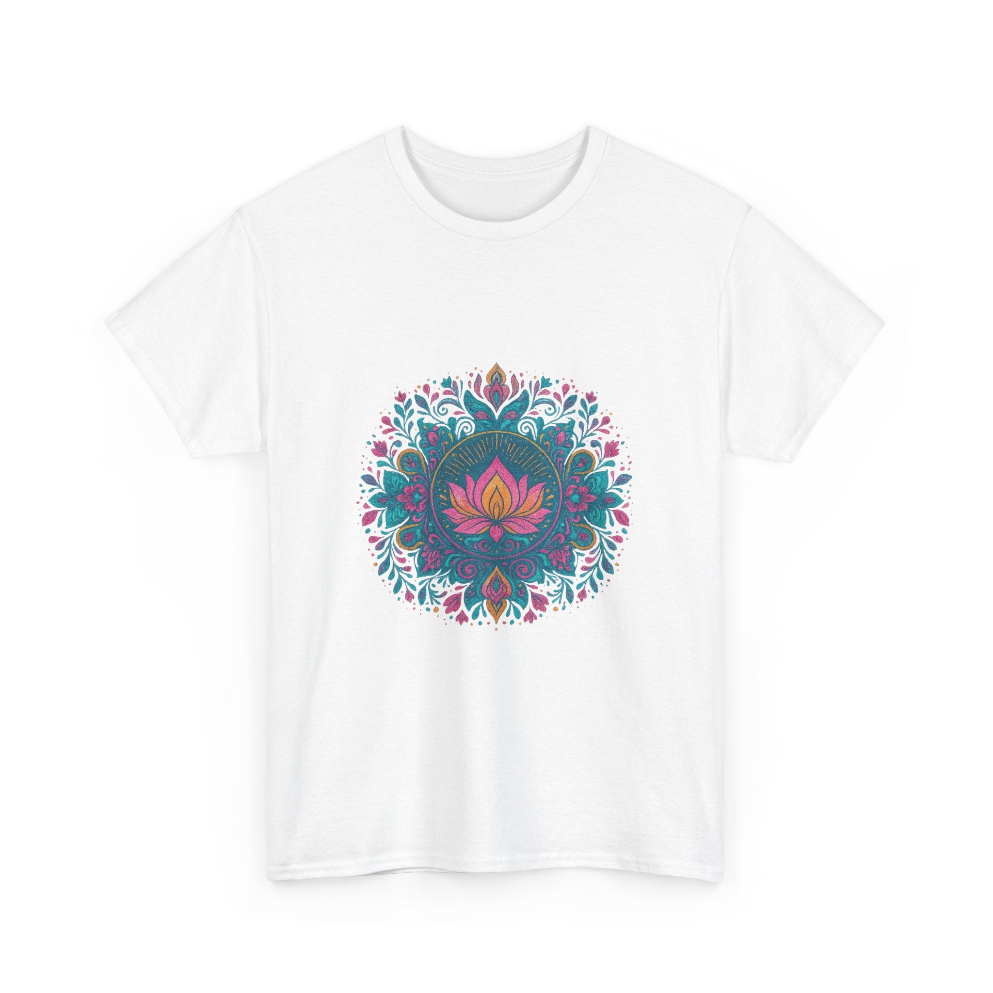 Camiseta Loto Mandala Boho | Mystic Lotus Mandala Tee