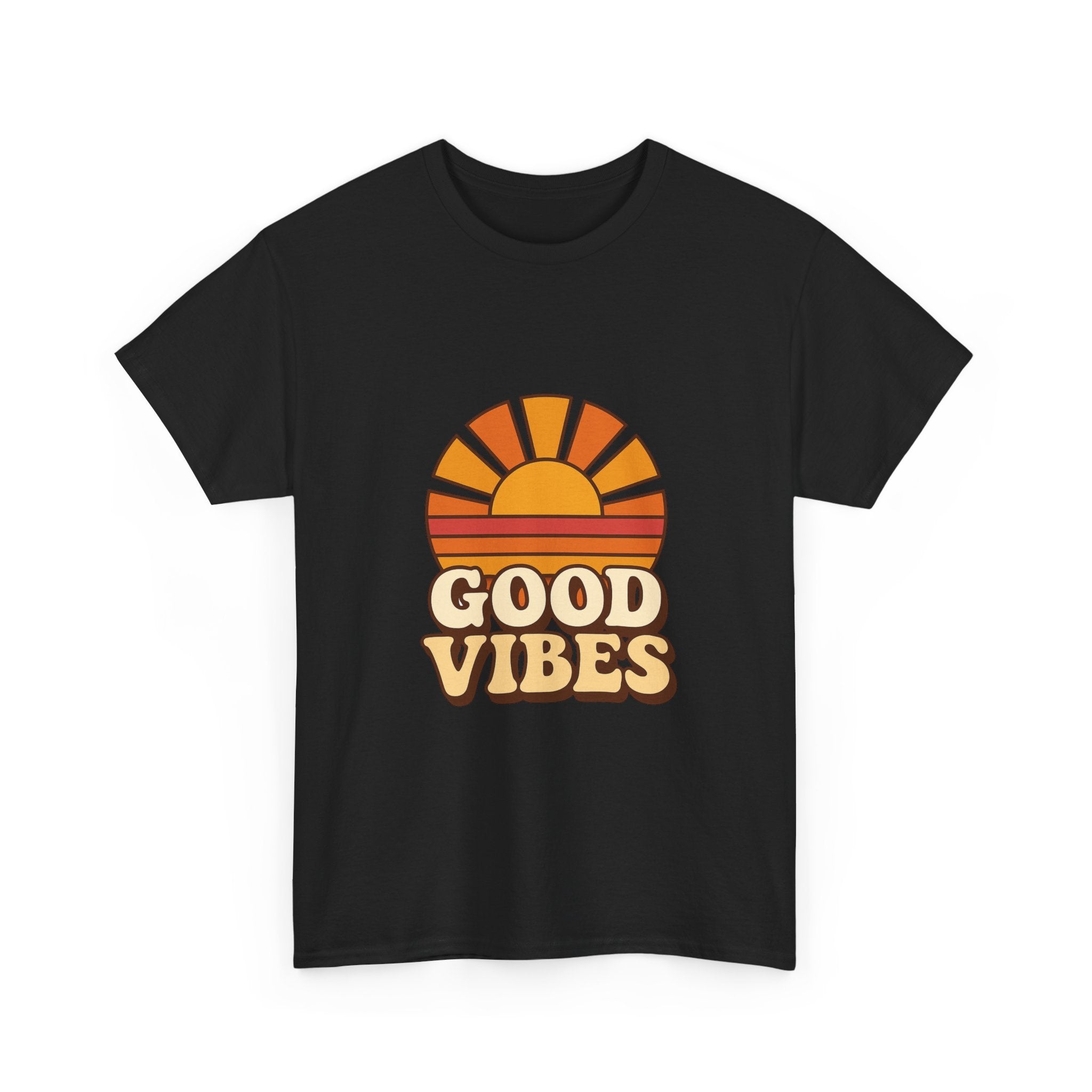 Camiseta Retro Good Vibes | Vintage Sunset Tee