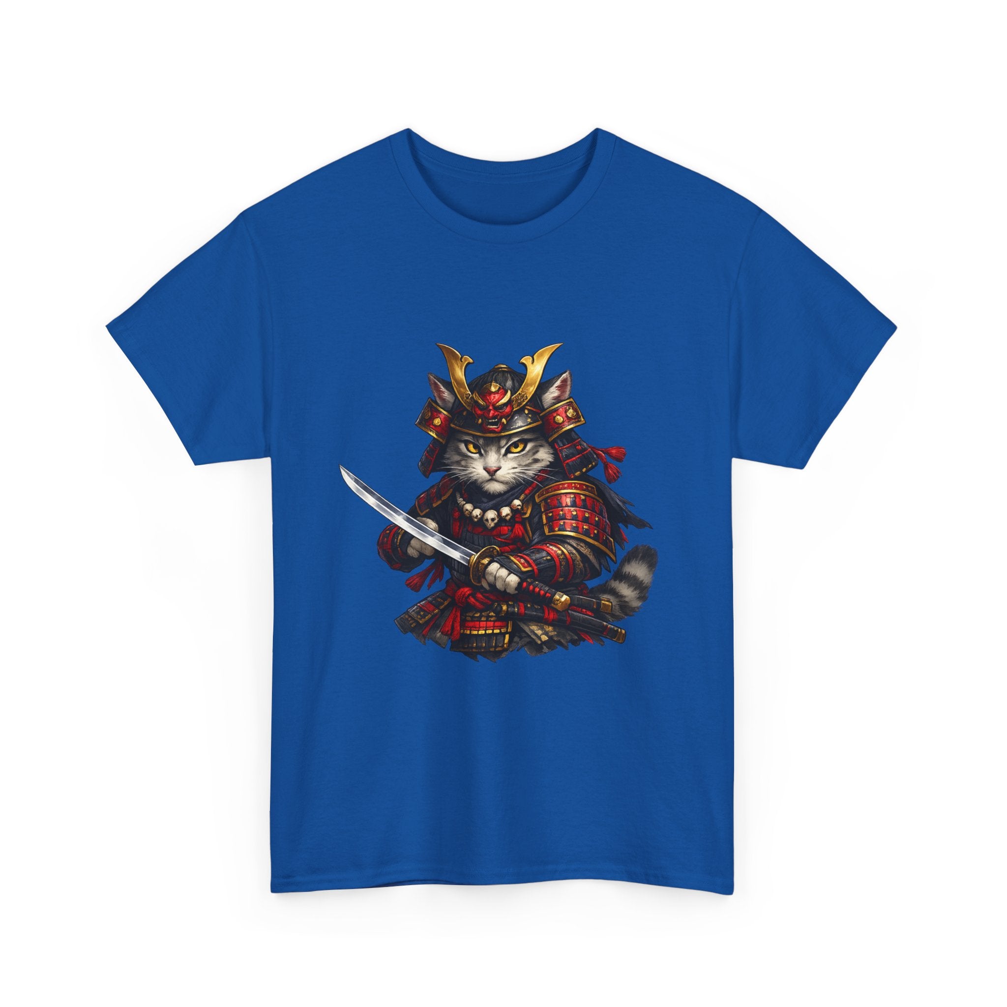 Camiseta Samurai Cat Místico | Japanese Warrior Cat Shirt