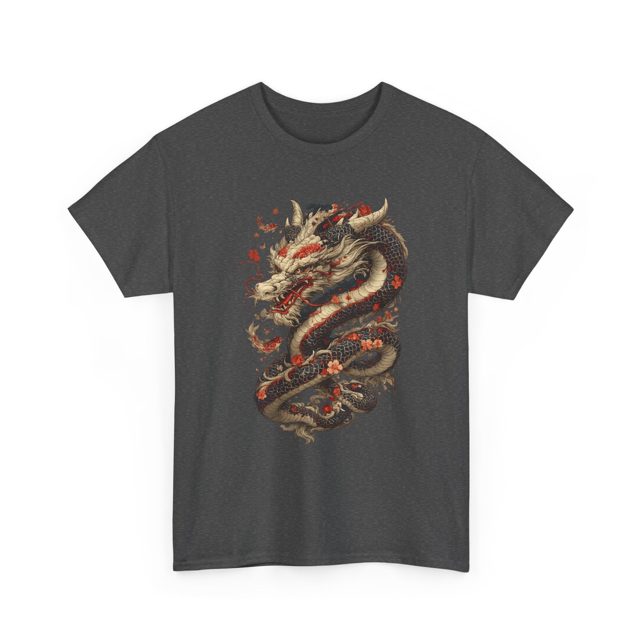 Camiseta Dragón Japonés Oscuro – Arte Oriental Místico