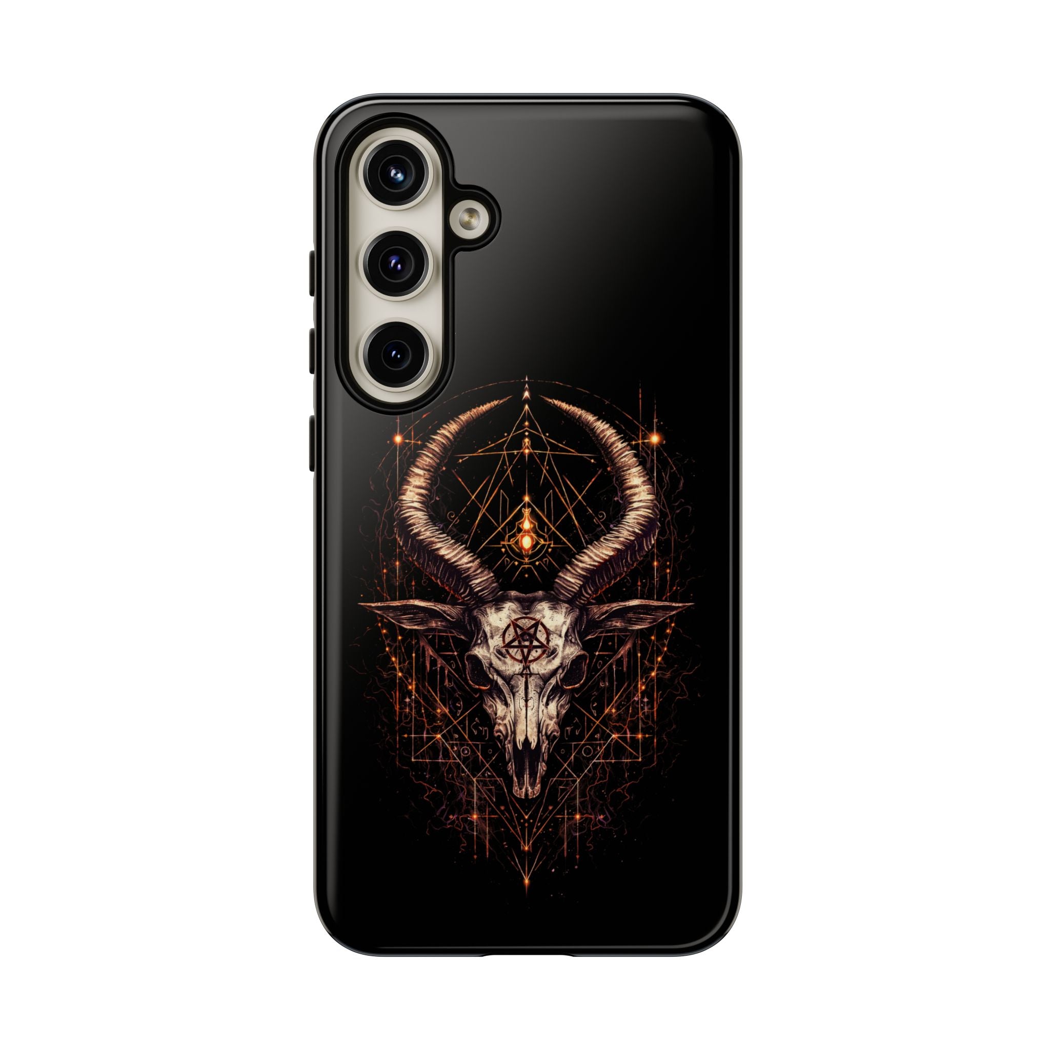 Funda Samsung o Iphone devil con diseño de demonio y estética oscura. Protección resistente y estilo único para destacar tu móvil Samsung o Iphone.