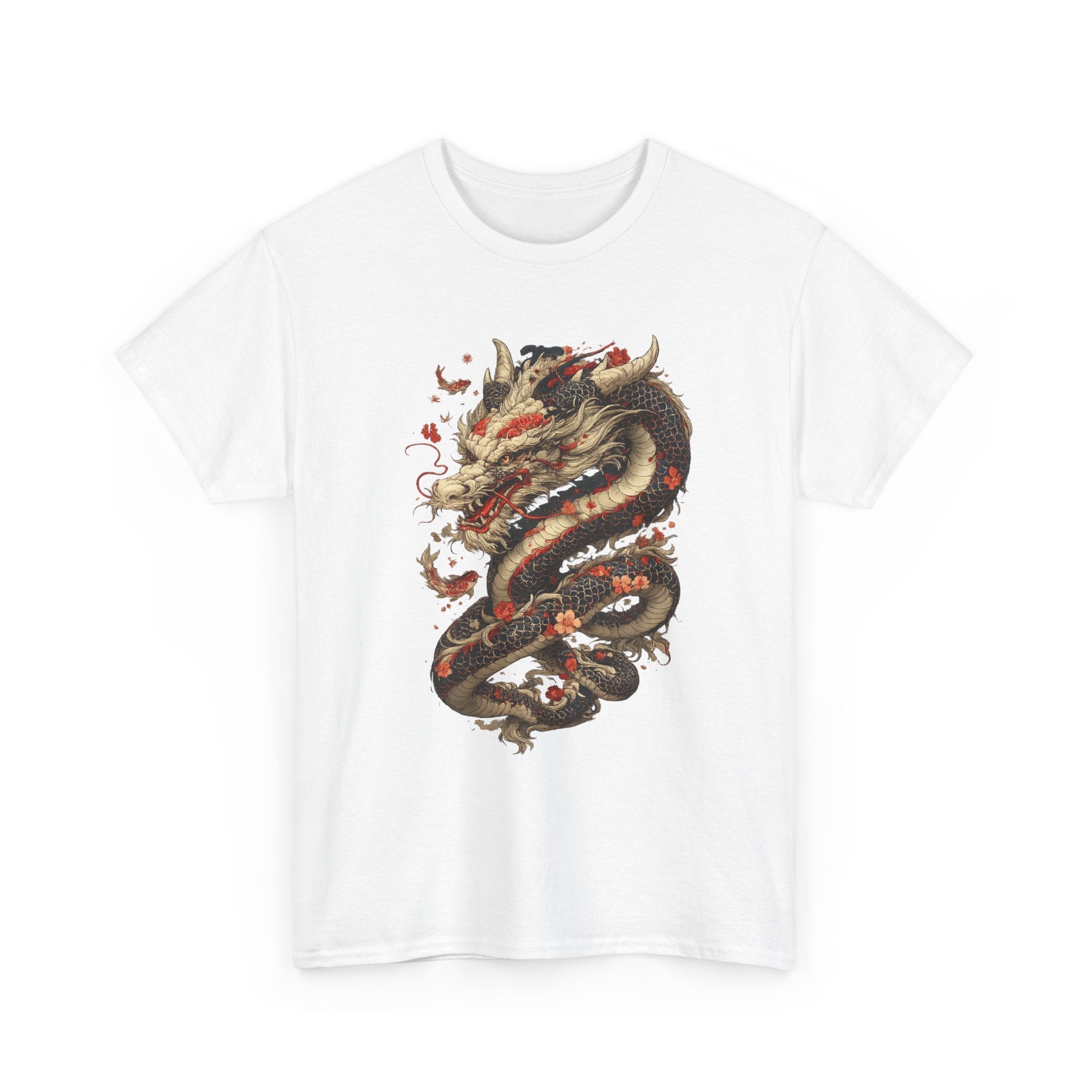Camiseta Dragón Japonés Oscuro – Arte Oriental Místico