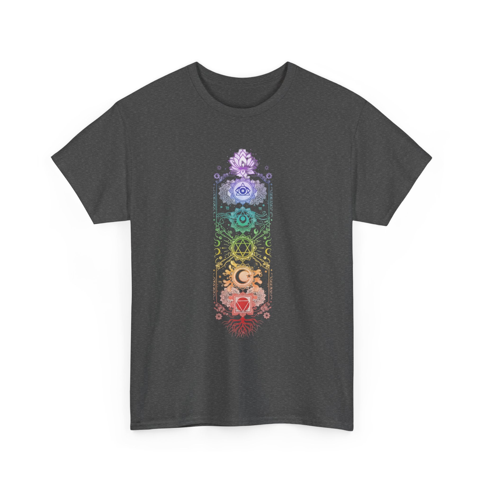 Camiseta Chakras Místicos | Chakra Energy Boho T-Shirt