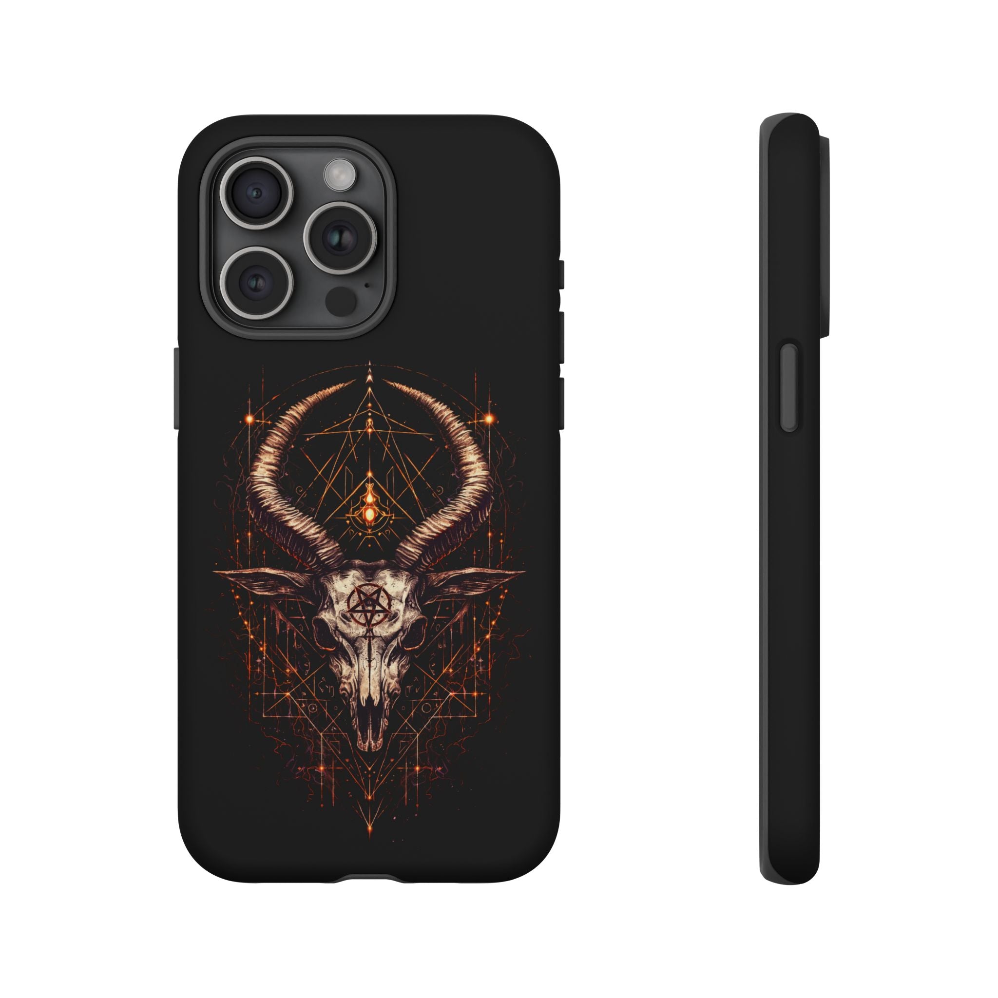 Funda Samsung o Iphone devil con diseño de demonio y estética oscura. Protección resistente y estilo único para destacar tu móvil Samsung o Iphone.
