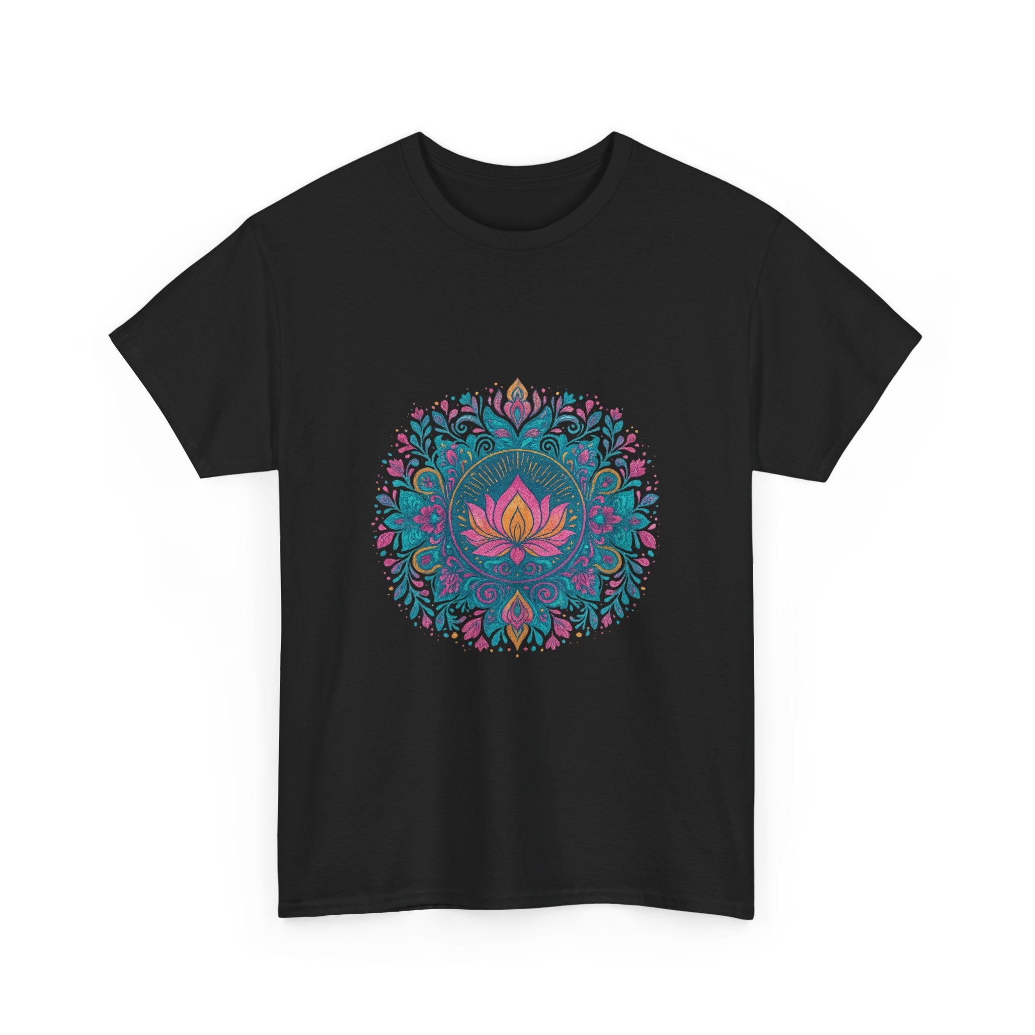 Camiseta Loto Mandala Boho | Mystic Lotus Mandala Tee