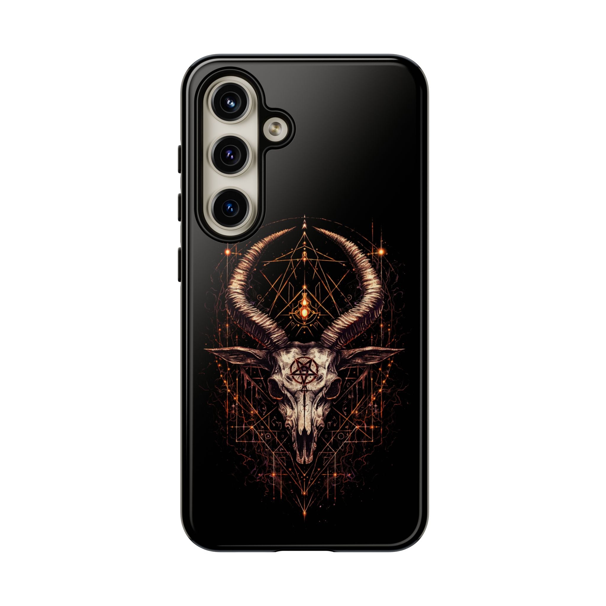 Funda Samsung o Iphone devil con diseño de demonio y estética oscura. Protección resistente y estilo único para destacar tu móvil Samsung o Iphone.